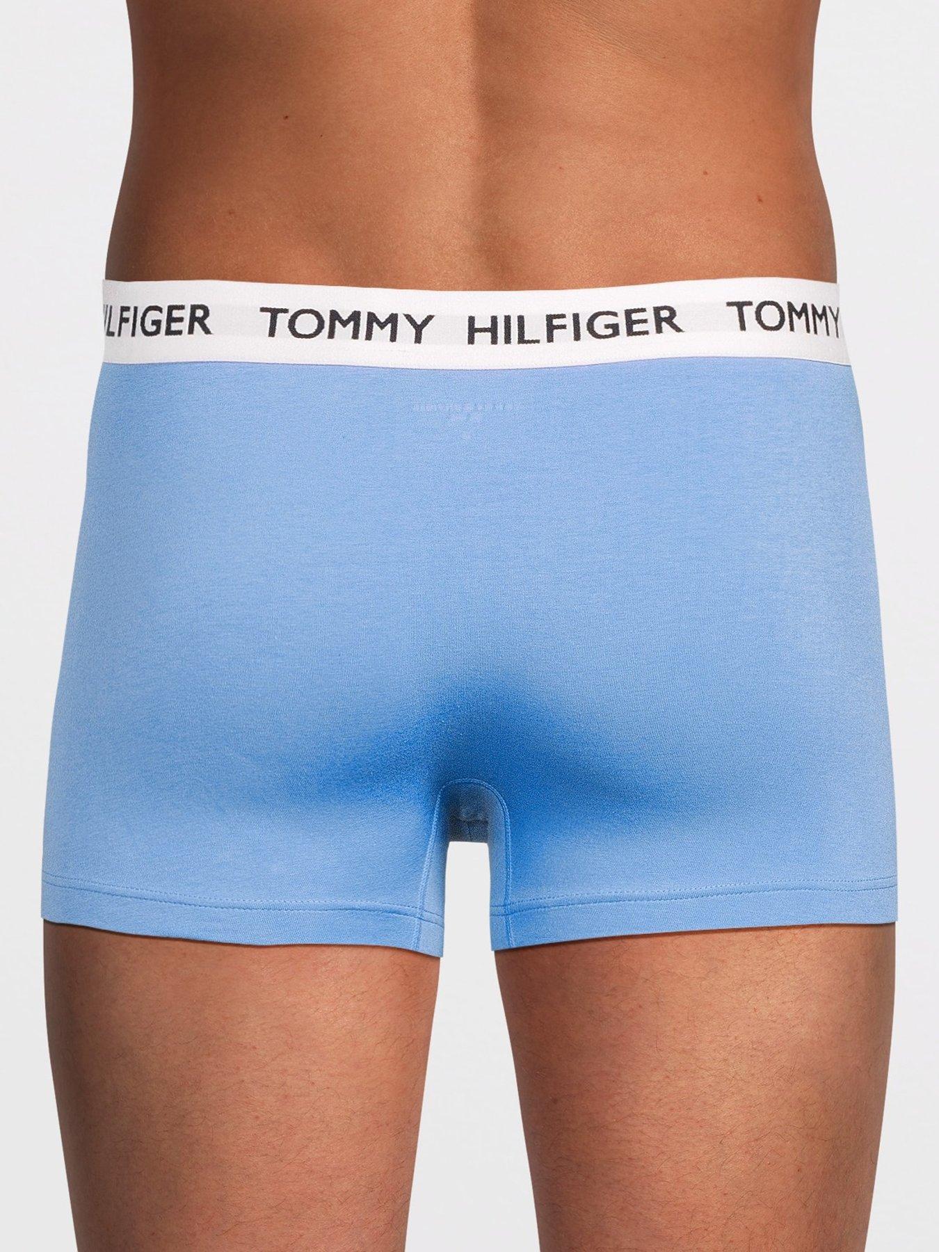 Image 3 of 3 of Tommy Hilfiger 3 Pack Heritage Cotton Badge Trunks - Assorted