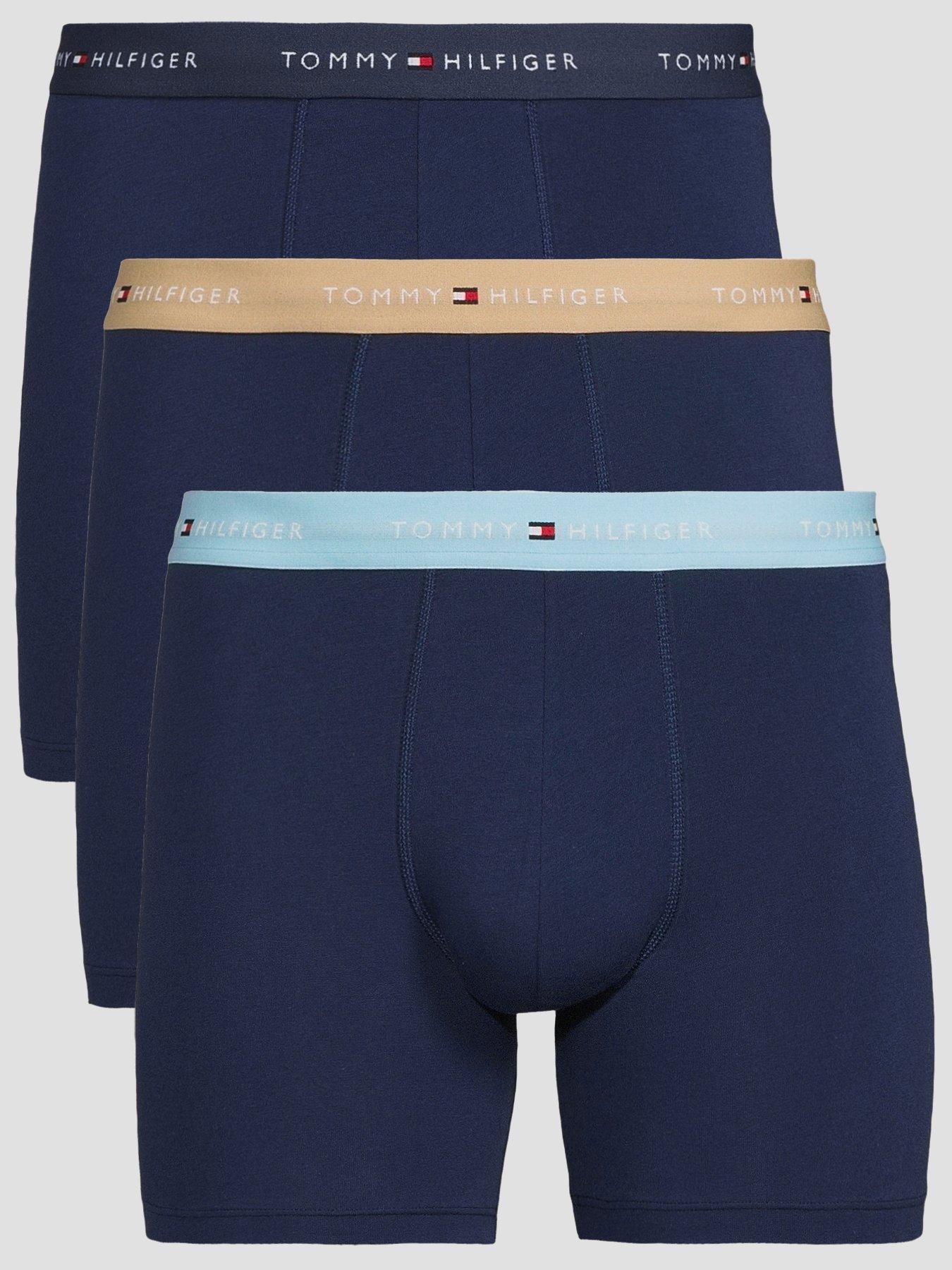 Image 1 of 3 of Tommy Hilfiger 3 Pack Signature Essential Boxer Brief - Blue