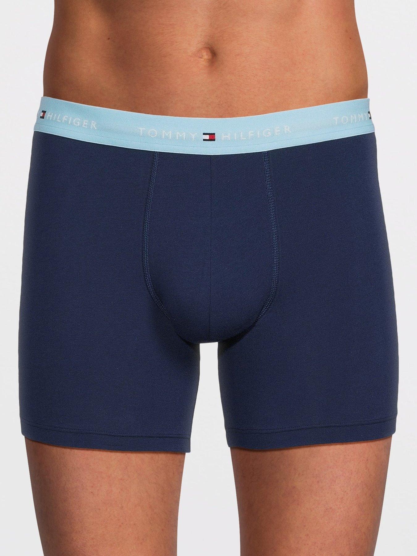 Image 2 of 3 of Tommy Hilfiger 3 Pack Signature Essential Boxer Brief - Blue