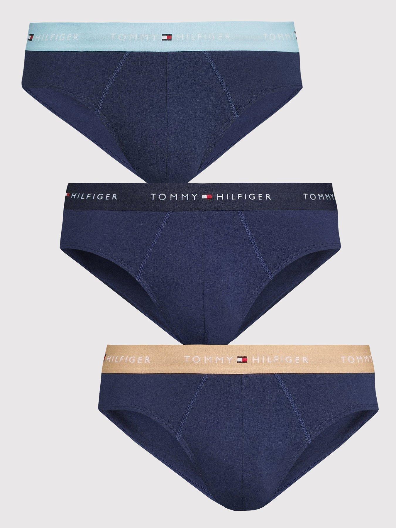 tommy-hilfiger-3-pack-signature-cotton-briefs-bluefront