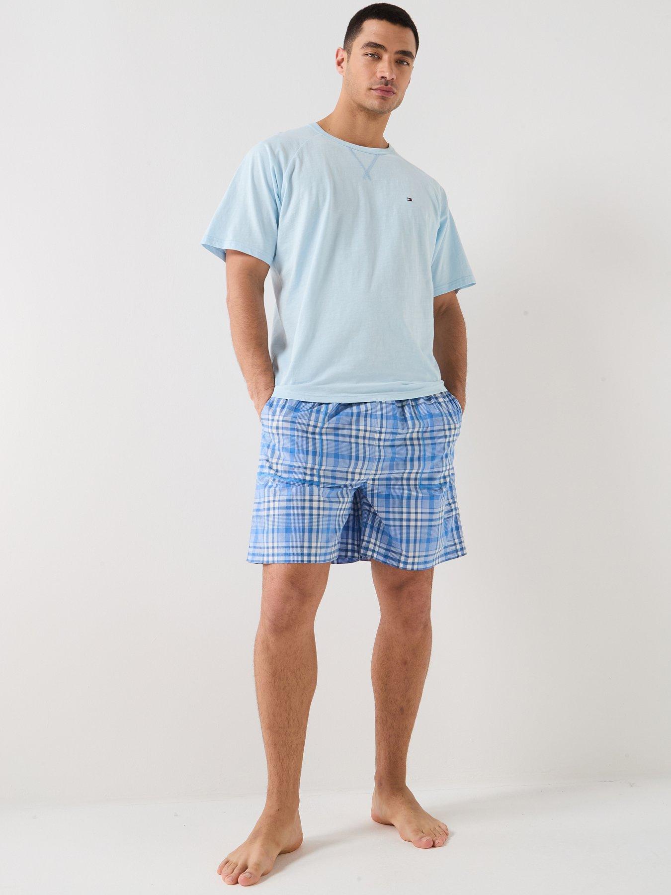 Tommy Hilfiger Woven Short Print Pyjama Set - Blue