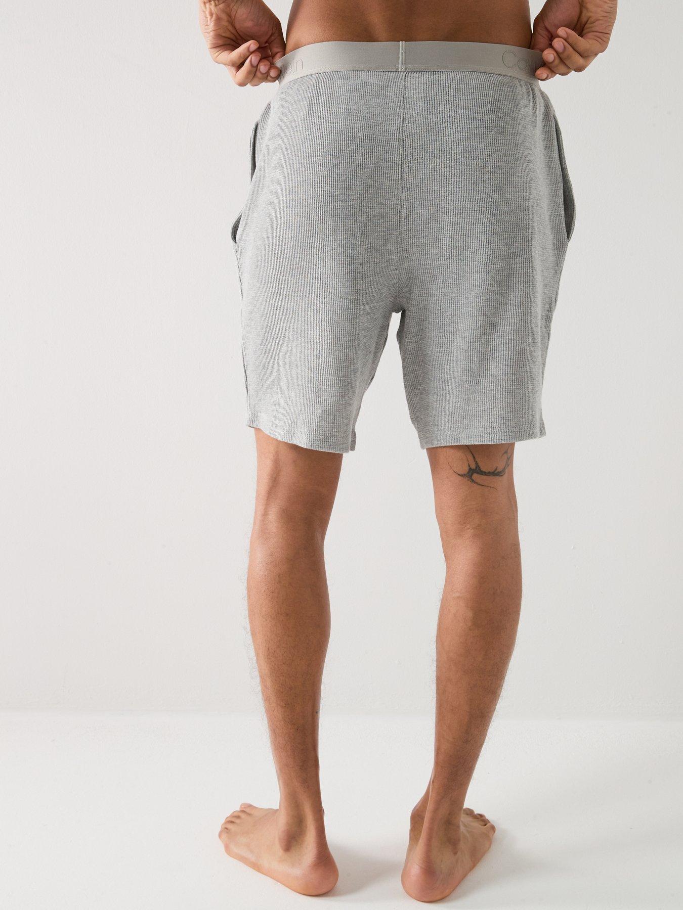 calvin-klein-loungewear-waffle-shorts-greystillFront