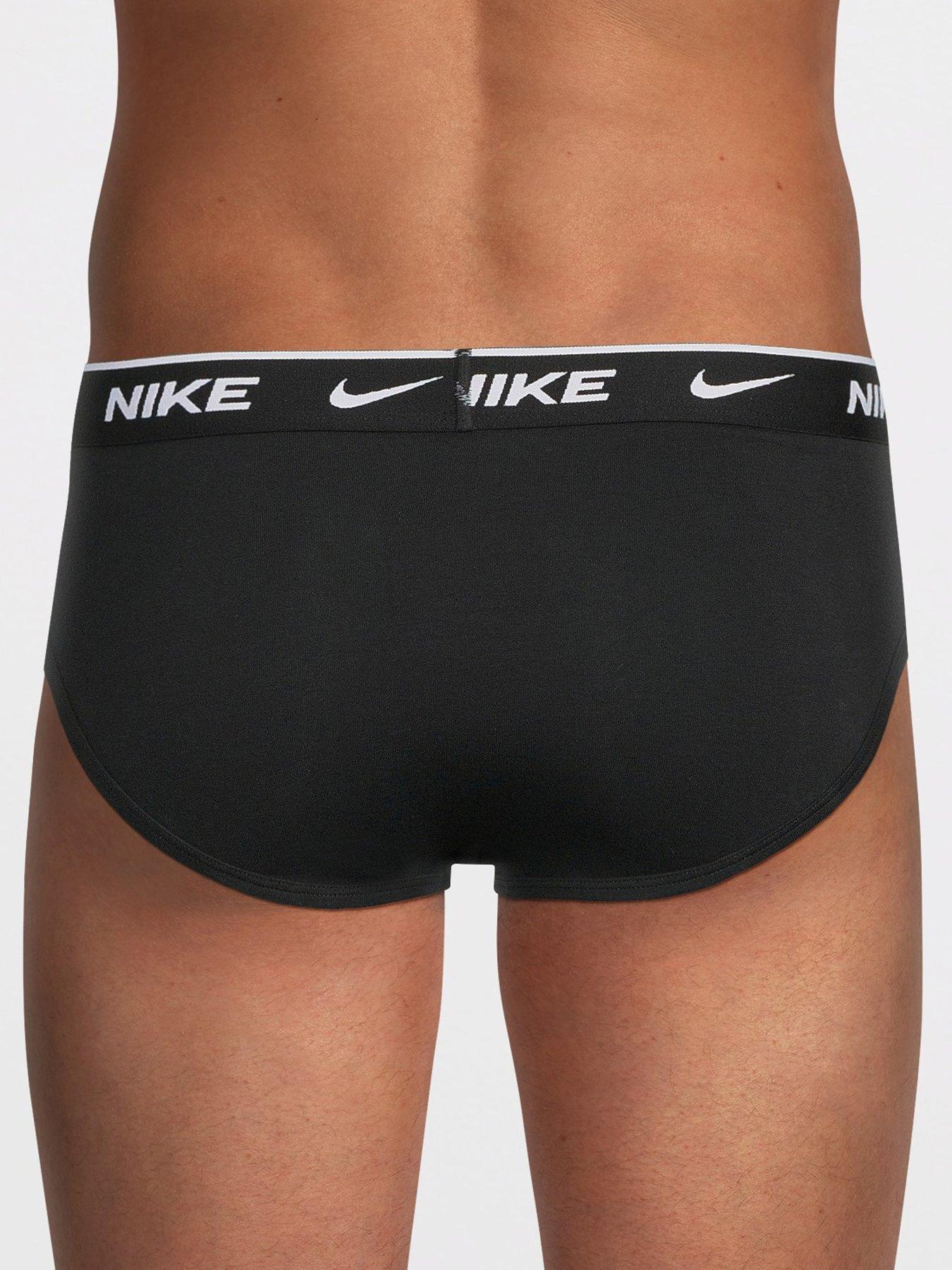 Image 3 of 3 of Nike Cotton Stretch 3 Pack Briefs - Black