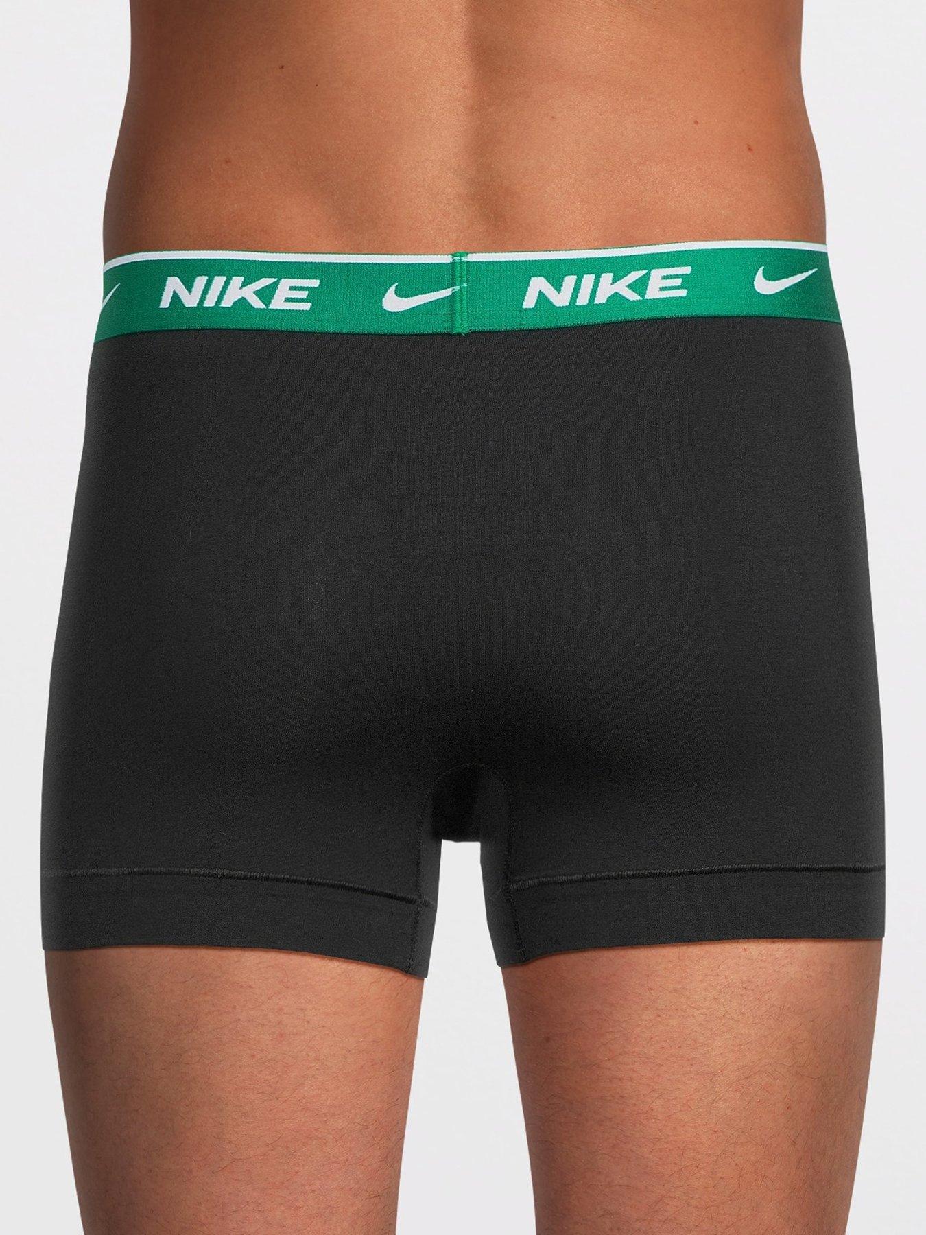 Image 3 of 3 of Nike Cotton Stretch 3 Pack Trunks - Black/Multi