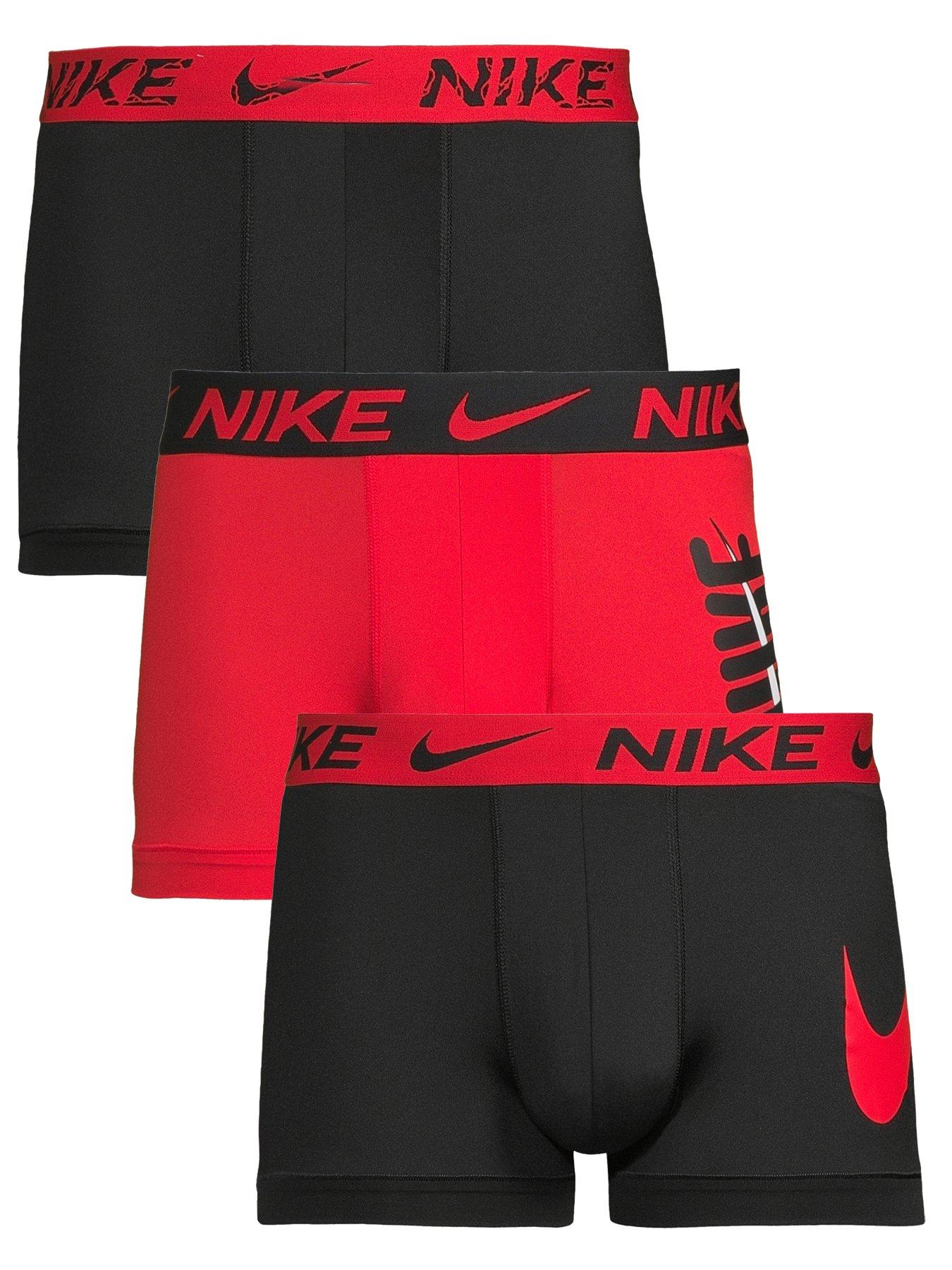 Nike Micro 3 Pack Large Side Logo Trunks - Black/Multi