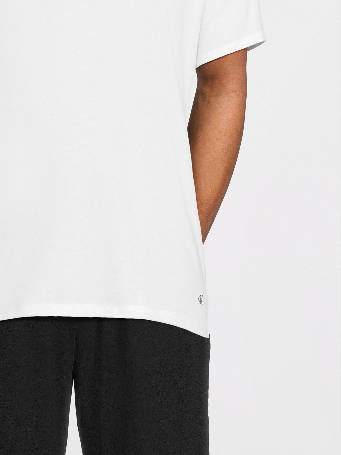 Image 6 of 7 of Calvin Klein Loungewear 3 Pack Microfibre T-Shirts - Assorted