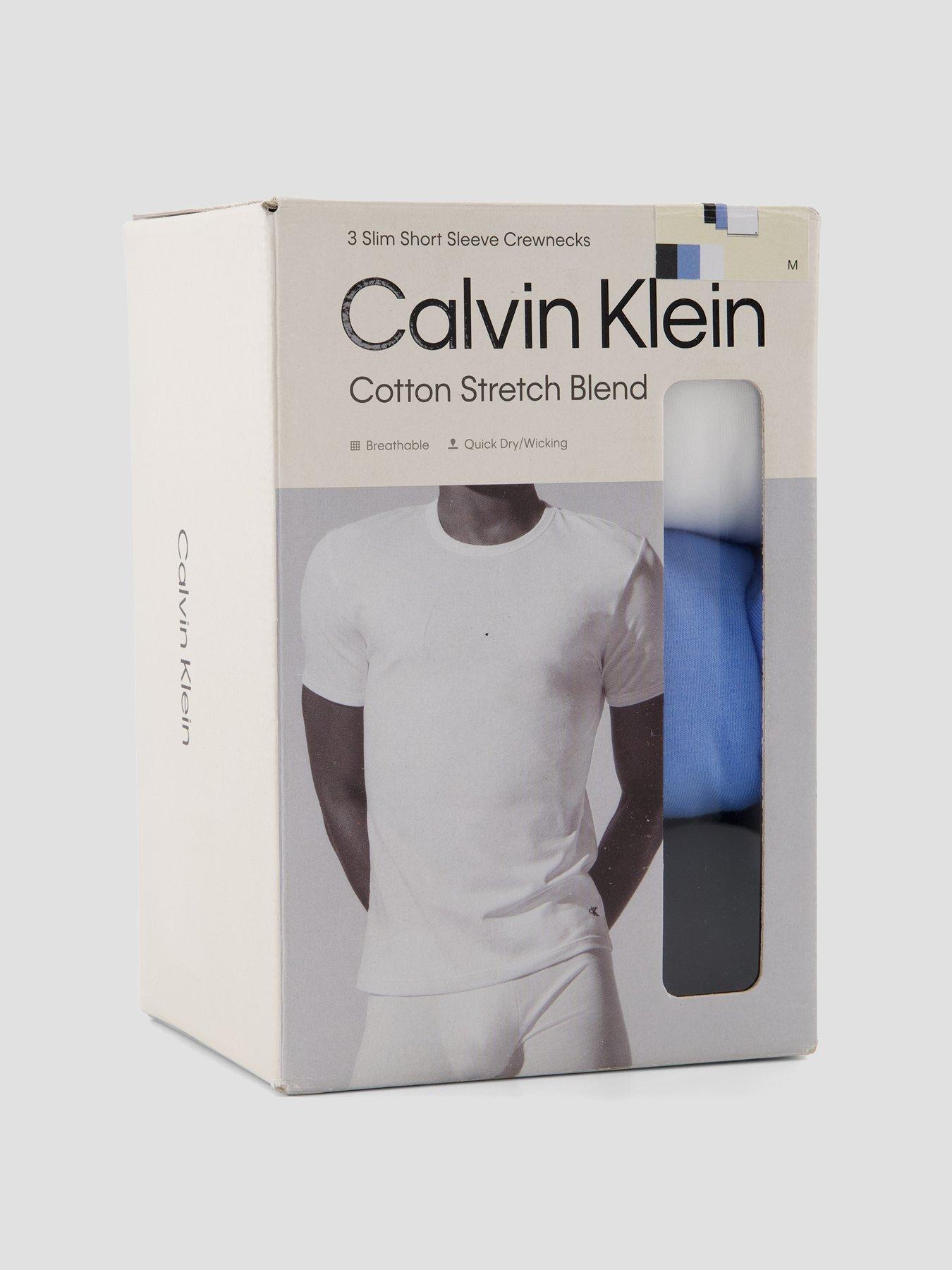 Image 7 of 7 of Calvin Klein Loungewear 3 Pack Microfibre T-Shirts - Assorted
