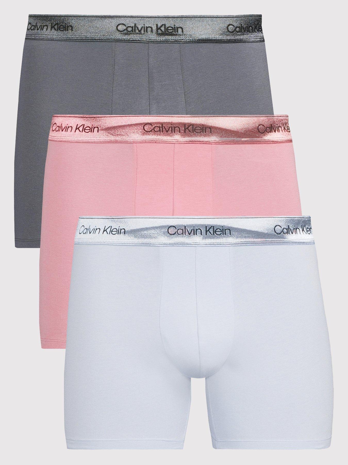 Calvin Klein Underwear Icon Cotton Stretch 3 Pack Shine Boxer Brief - Assorted