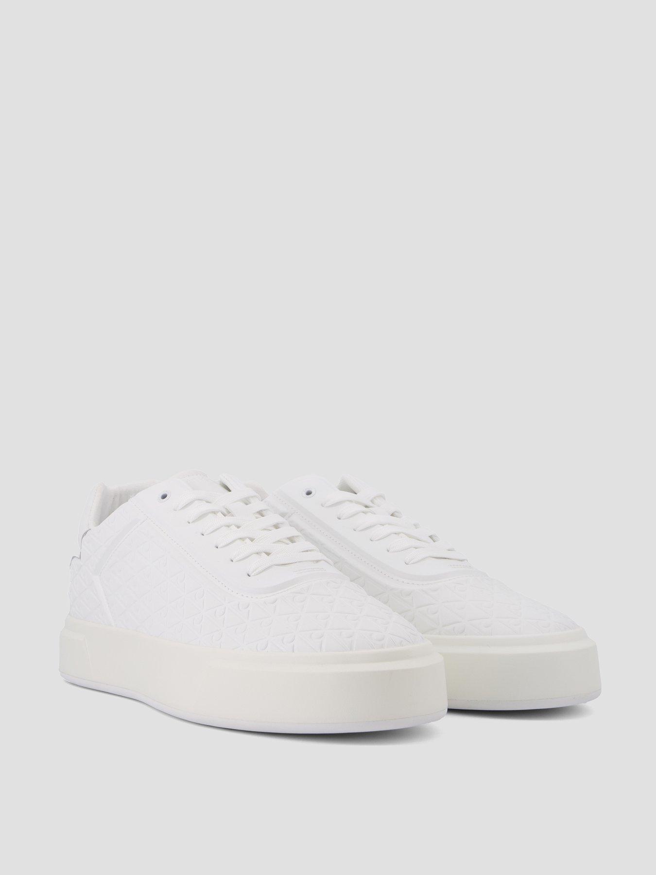 Image 6 of 7 of Calvin Klein Basket Cup Oxford Trainer - White