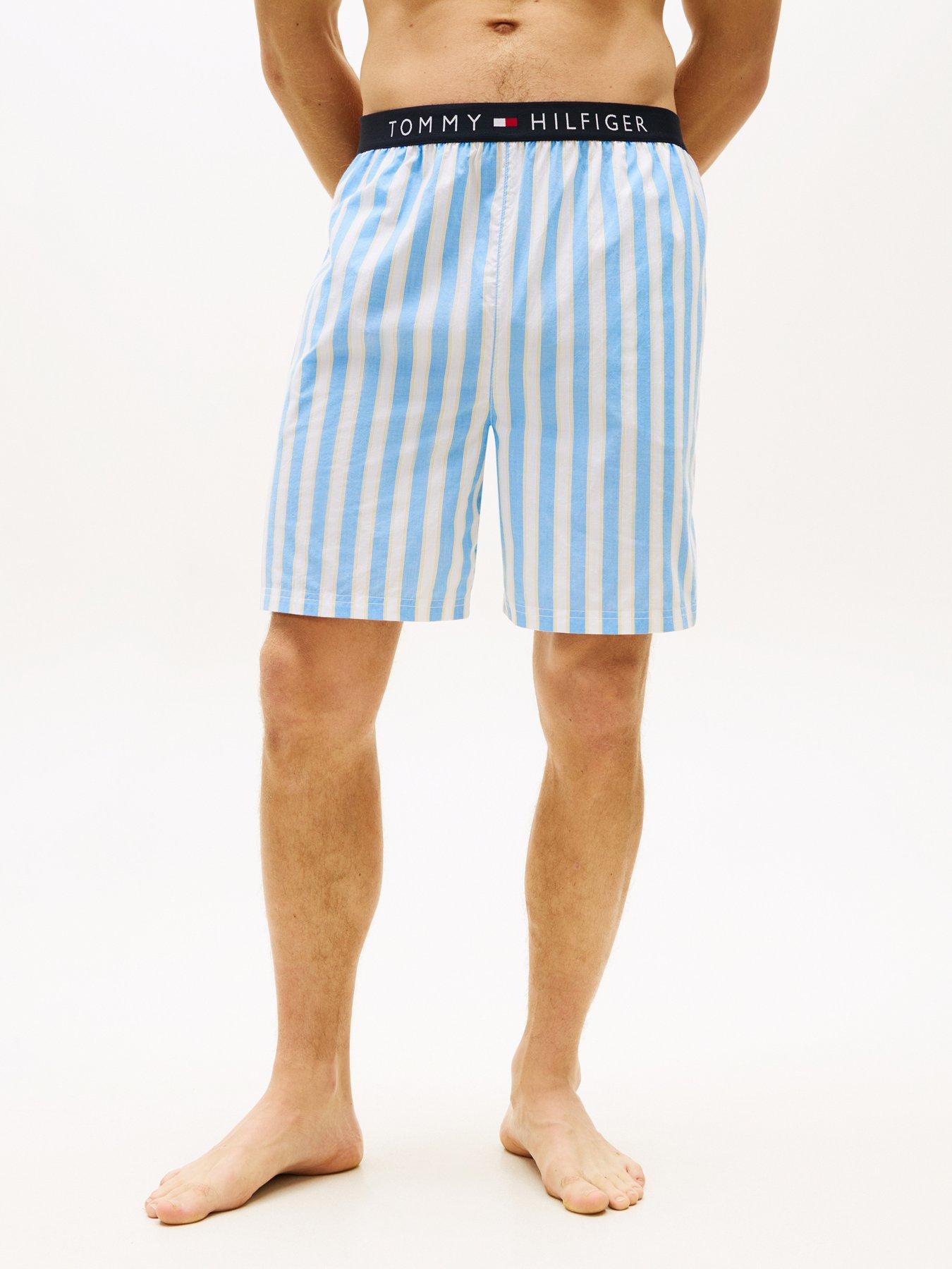 Tommy Hilfiger Relaxed Woven Striped Pyjama Bottom - Light Blue