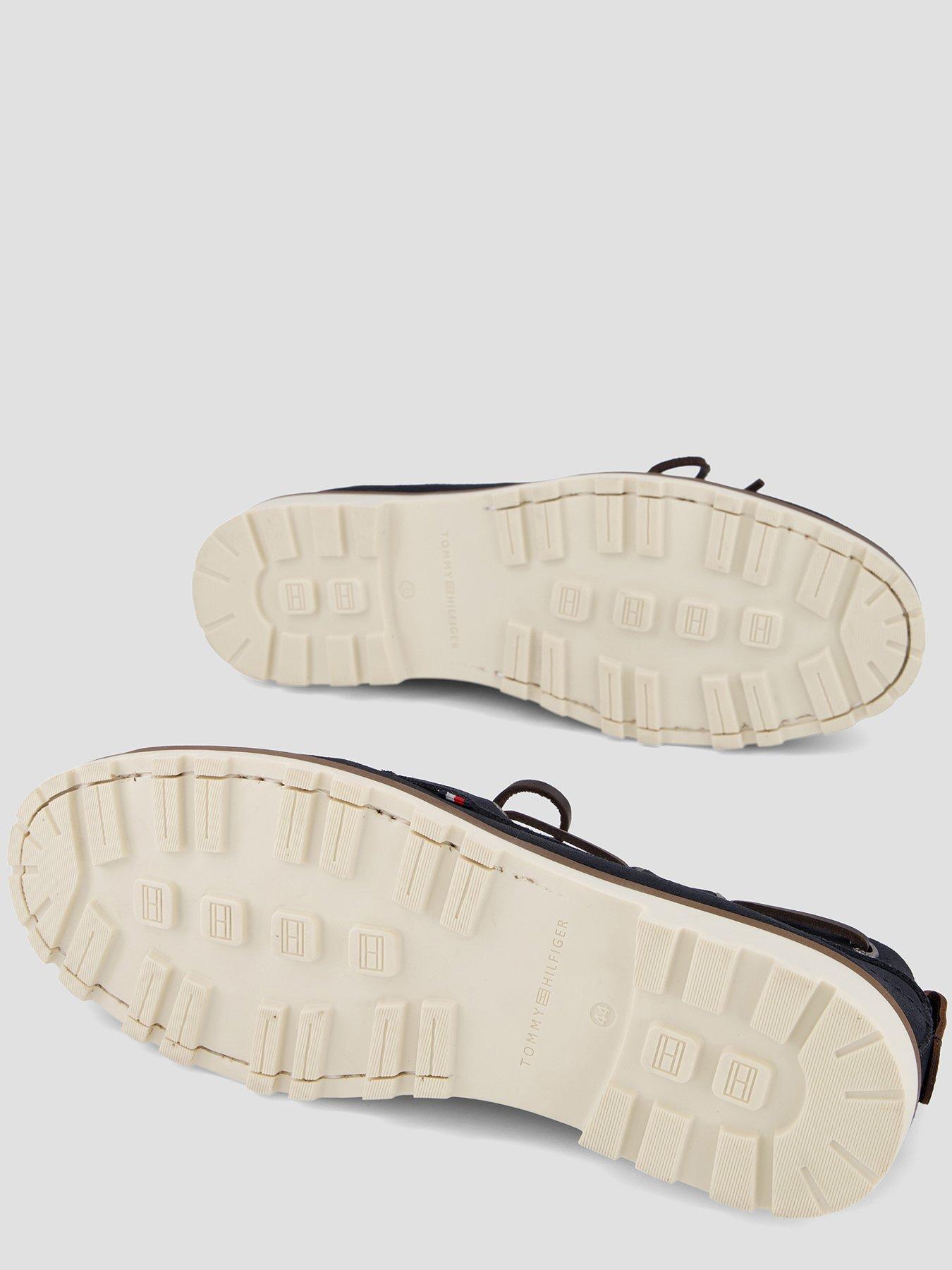 Image 4 of 7 of Tommy Hilfiger Hilifger Light Suede Boat Shoe - Navy