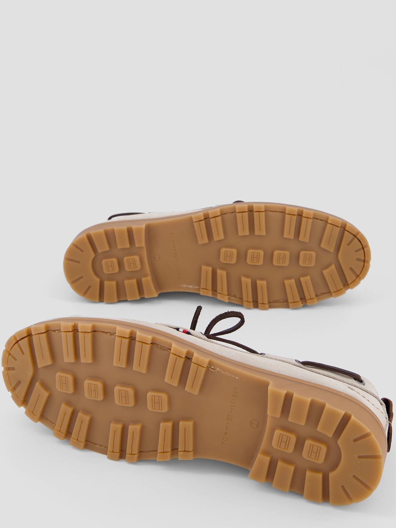 Image 4 of 7 of Tommy Hilfiger Hilifger Light Suede Boat Shoe - Beige