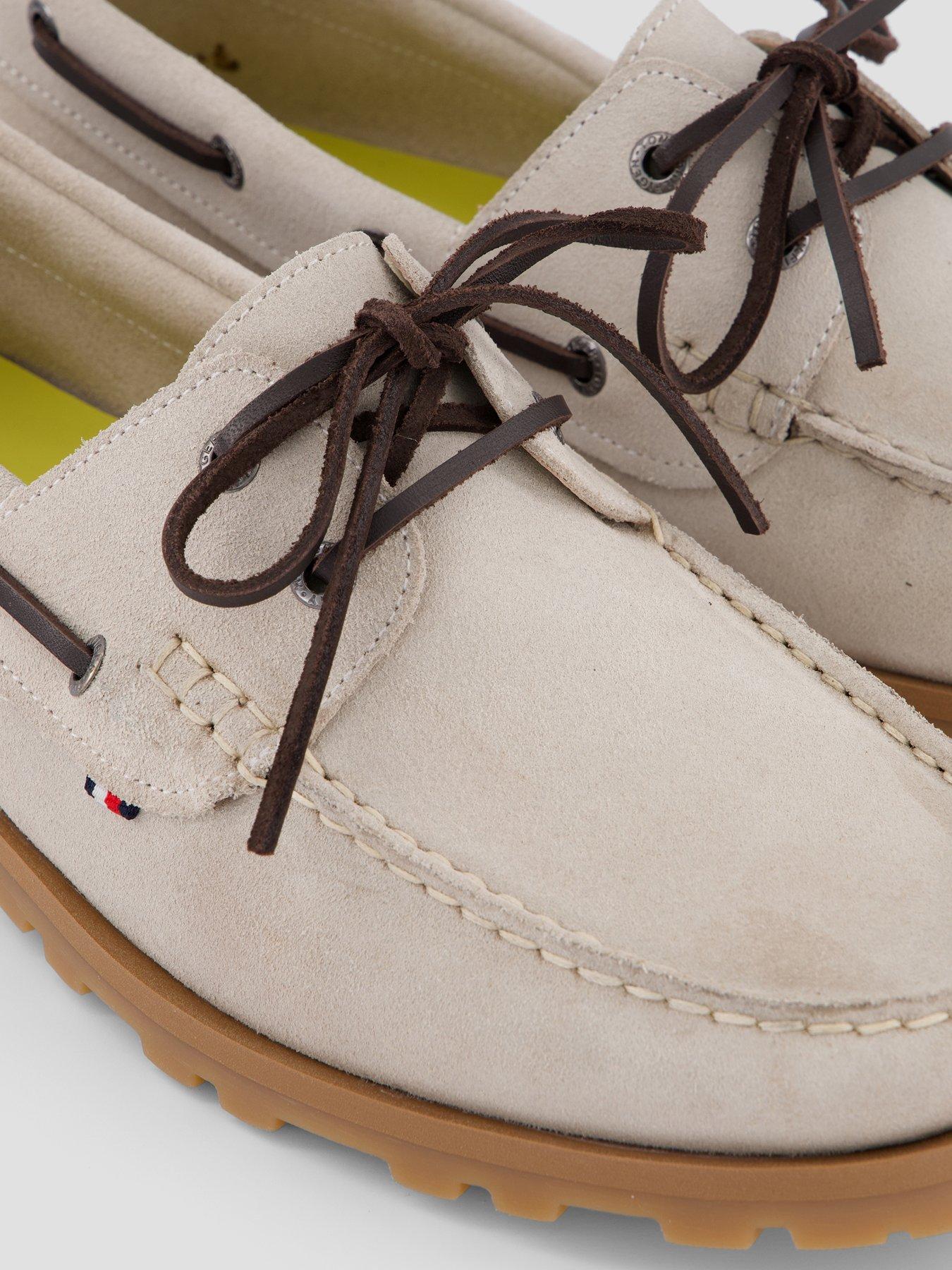 Image 5 of 7 of Tommy Hilfiger Hilifger Light Suede Boat Shoe - Beige