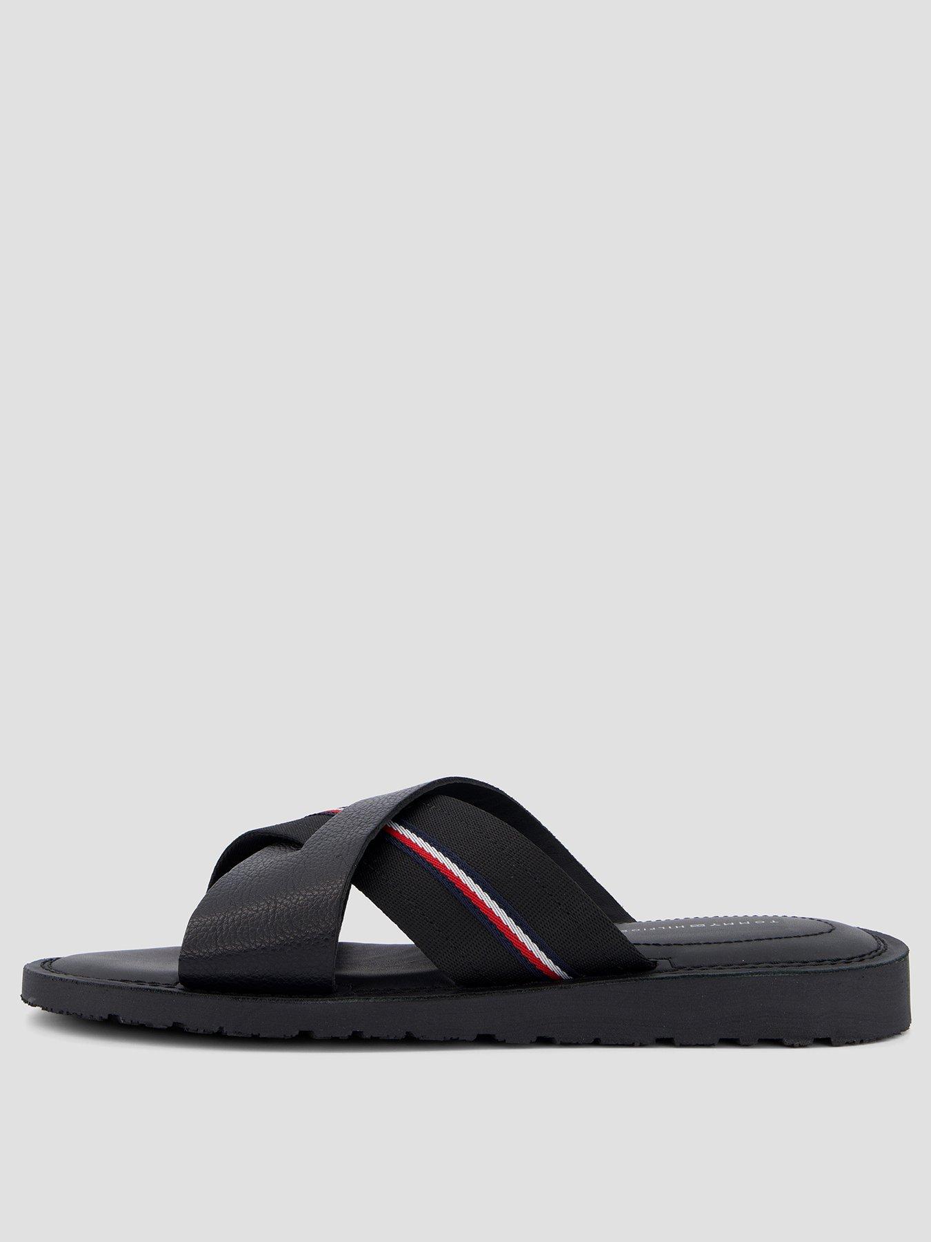 Image 2 of 7 of Tommy Hilfiger Core Lth Criss C Sandal - Black