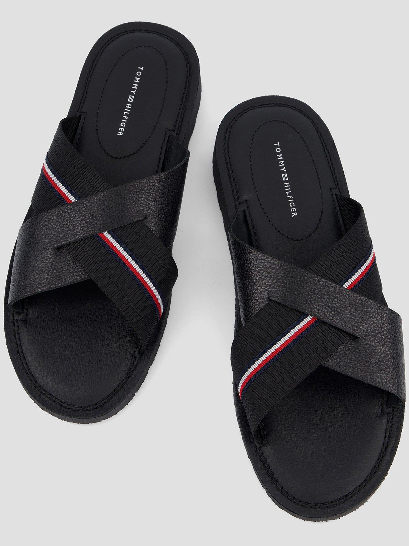 Image 3 of 7 of Tommy Hilfiger Core Lth Criss C Sandal - Black