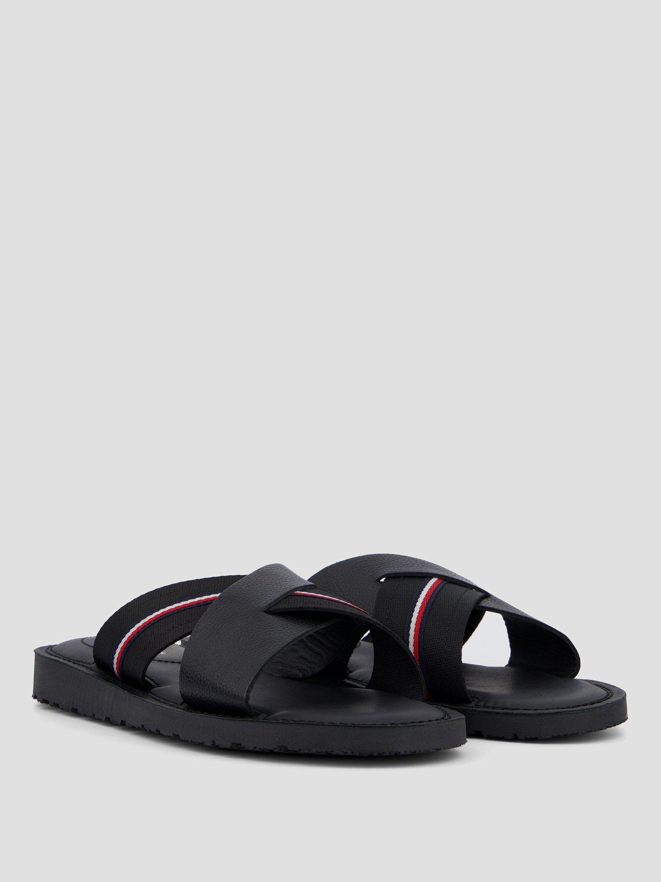 Image 6 of 7 of Tommy Hilfiger Core Lth Criss C Sandal - Black