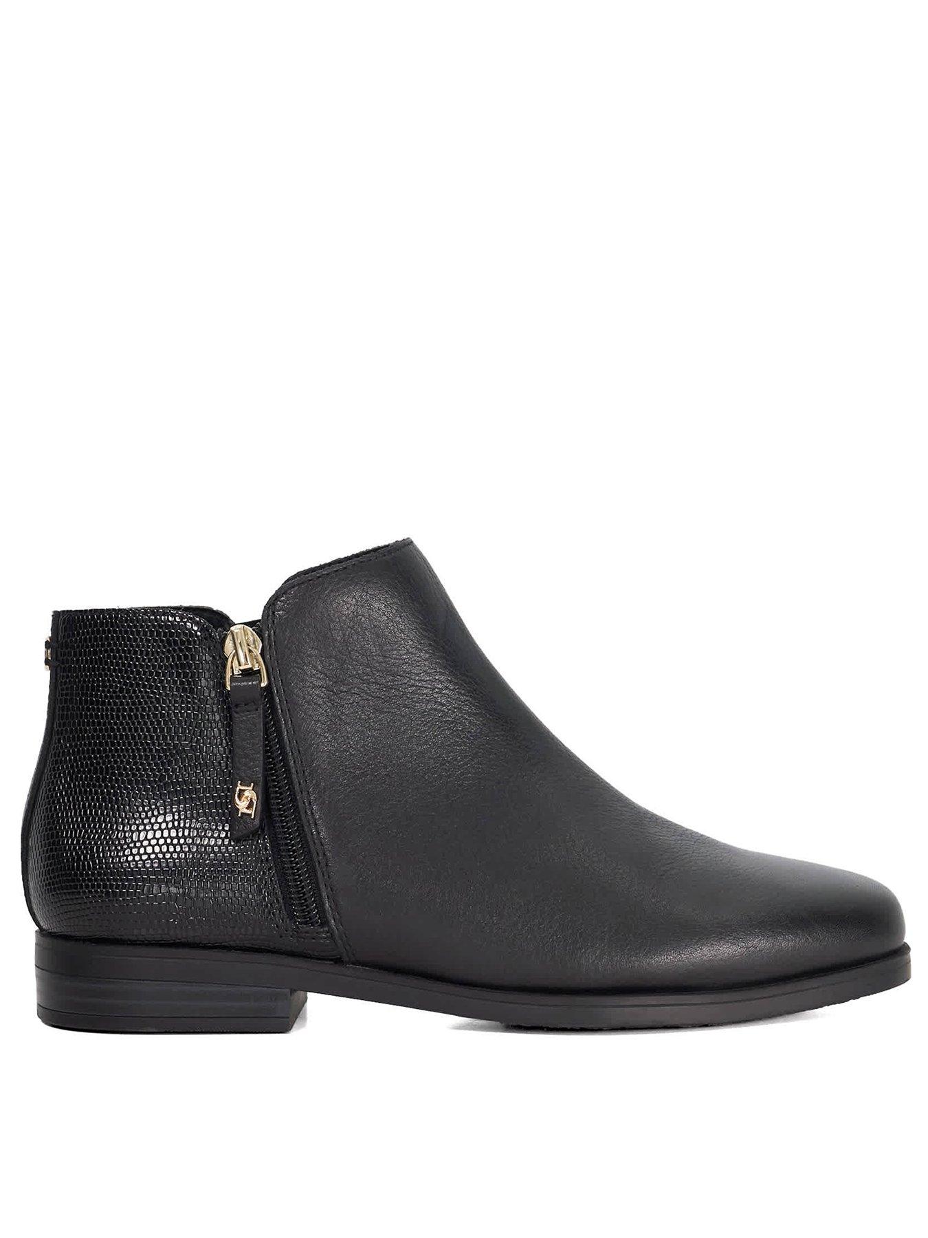 dune-london-poleyn-side-zip-ankle-boots-blackstillFront