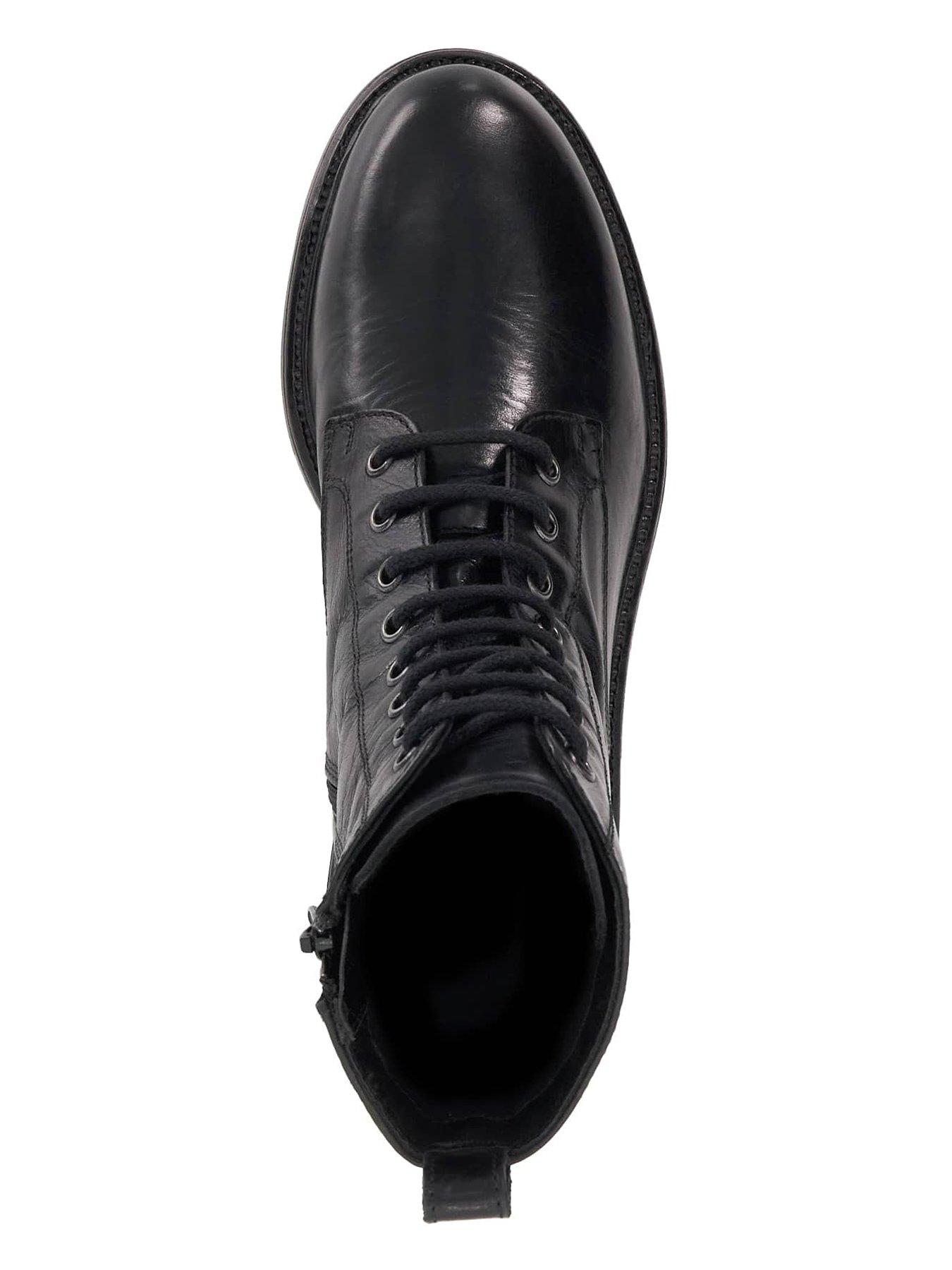Image 5 of 6 of Dune London Patley Chunky Lace Up Boots - Black