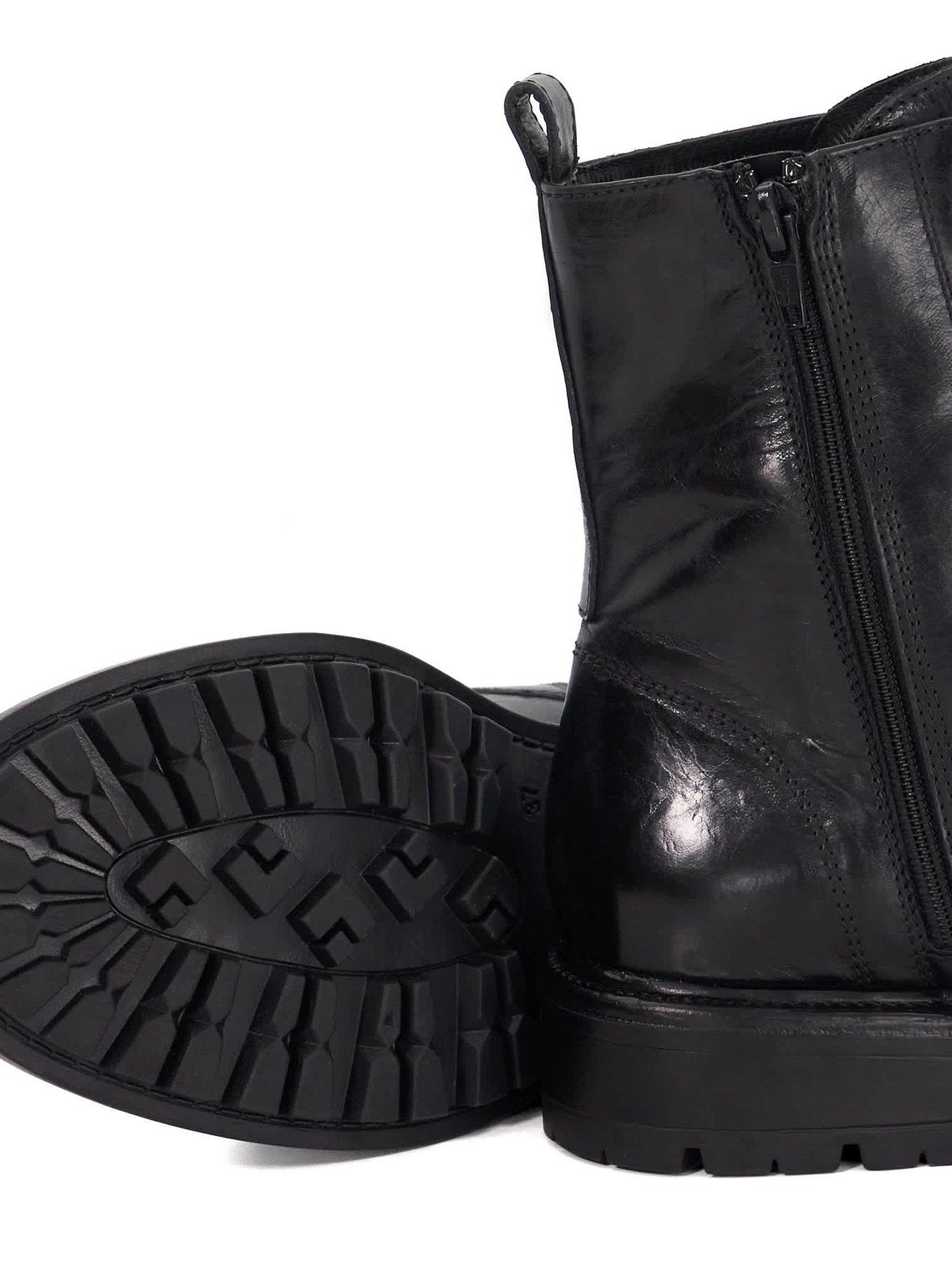 Image 6 of 6 of Dune London Patley Chunky Lace Up Boots - Black