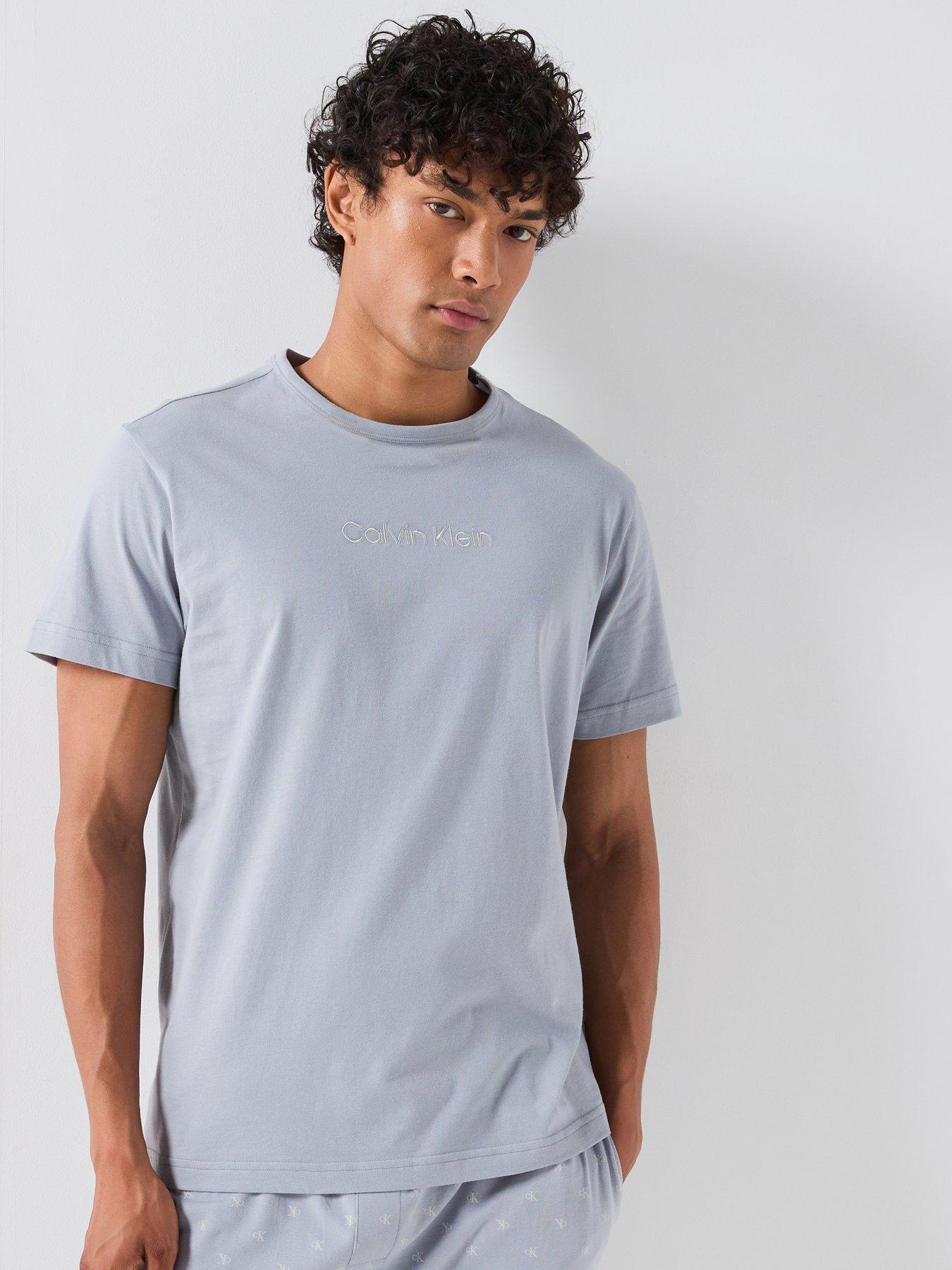 Calvin Klein Loungewear Cotton Stretch Pyjama Set - Grey