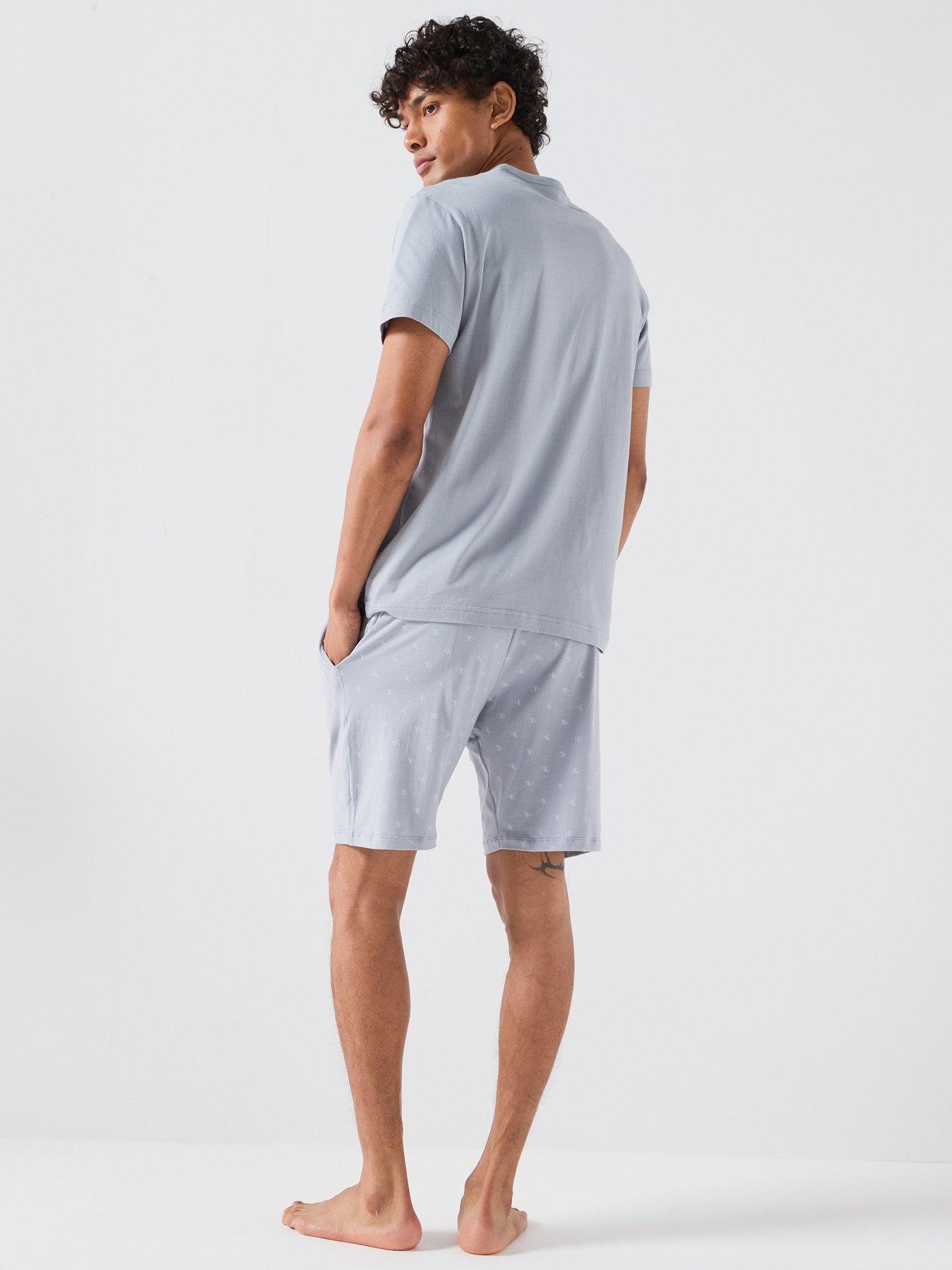 Image 2 of 6 of Calvin Klein Loungewear Cotton Stretch Pyjama Set - Grey