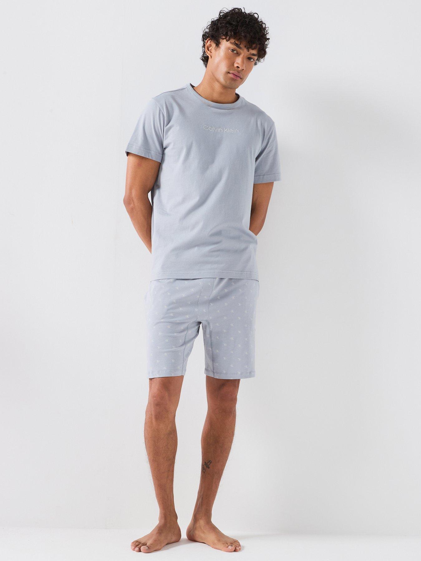 Image 3 of 6 of Calvin Klein Loungewear Cotton Stretch Pyjama Set - Grey