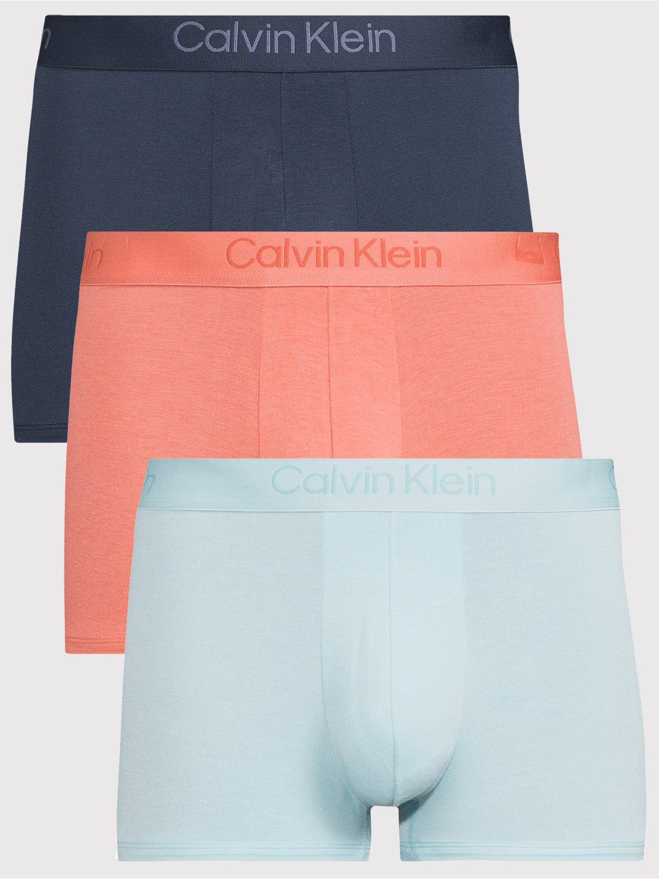 Image 1 of 4 of Calvin Klein Underwear 3 Pack Ultra Soft Modal Trunks - Assorted