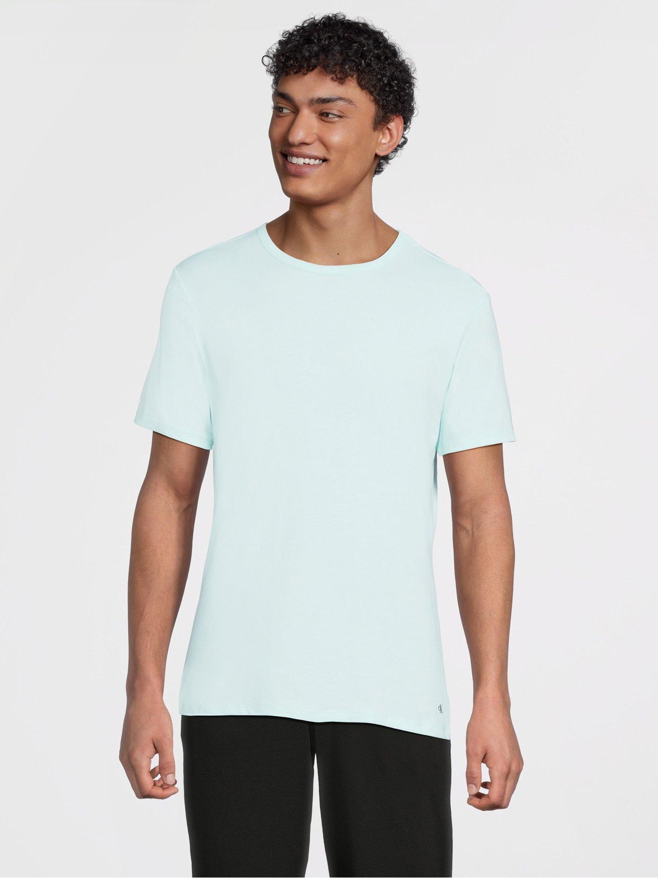 Image 2 of 6 of Calvin Klein Loungewear 3 Pack Microfibre T-Shirts - Assorted