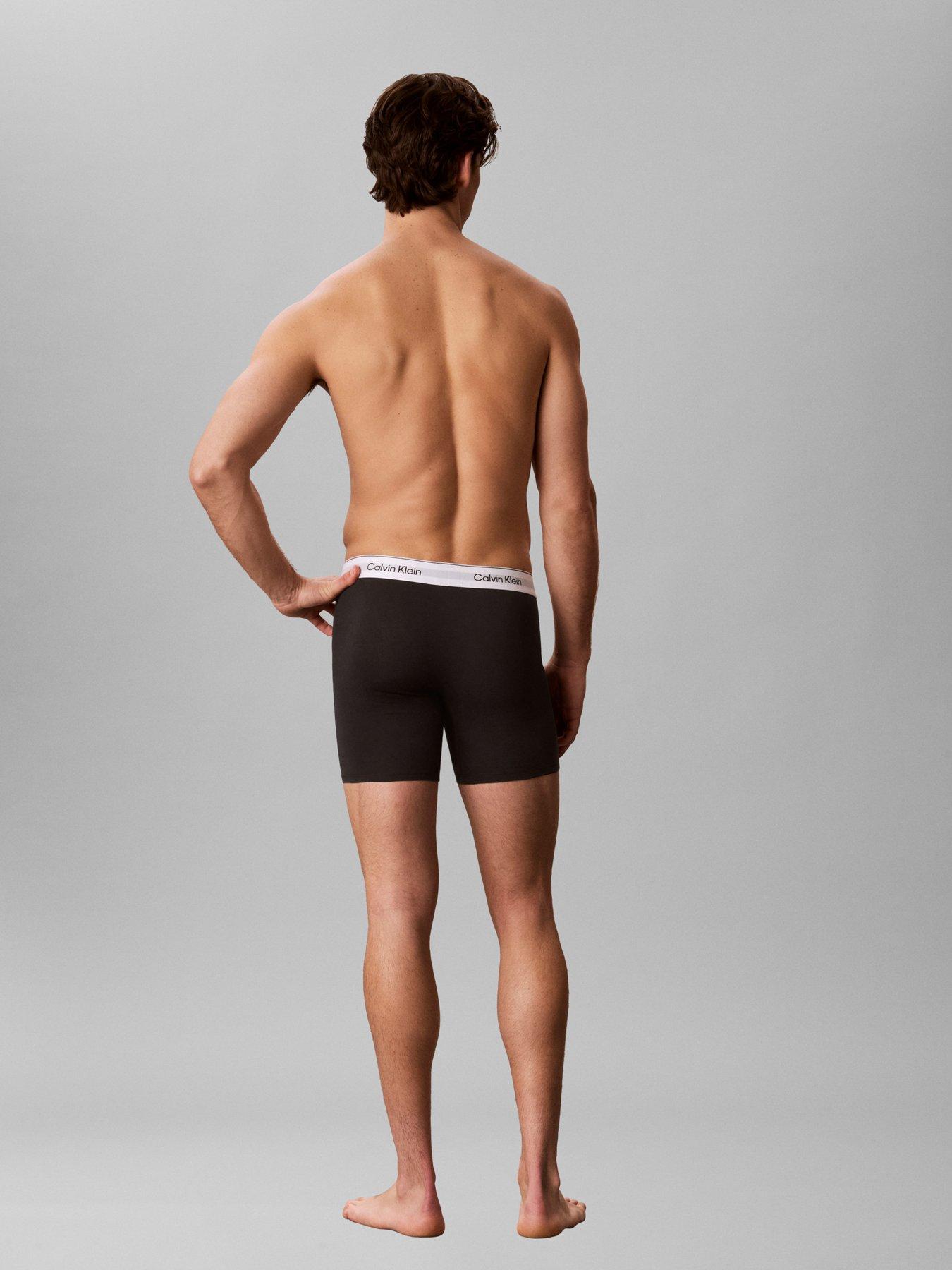 Image 3 of 5 of Calvin Klein Underwear Icon Cotton Stretch 3 Pack Boxer Brief - Assorted