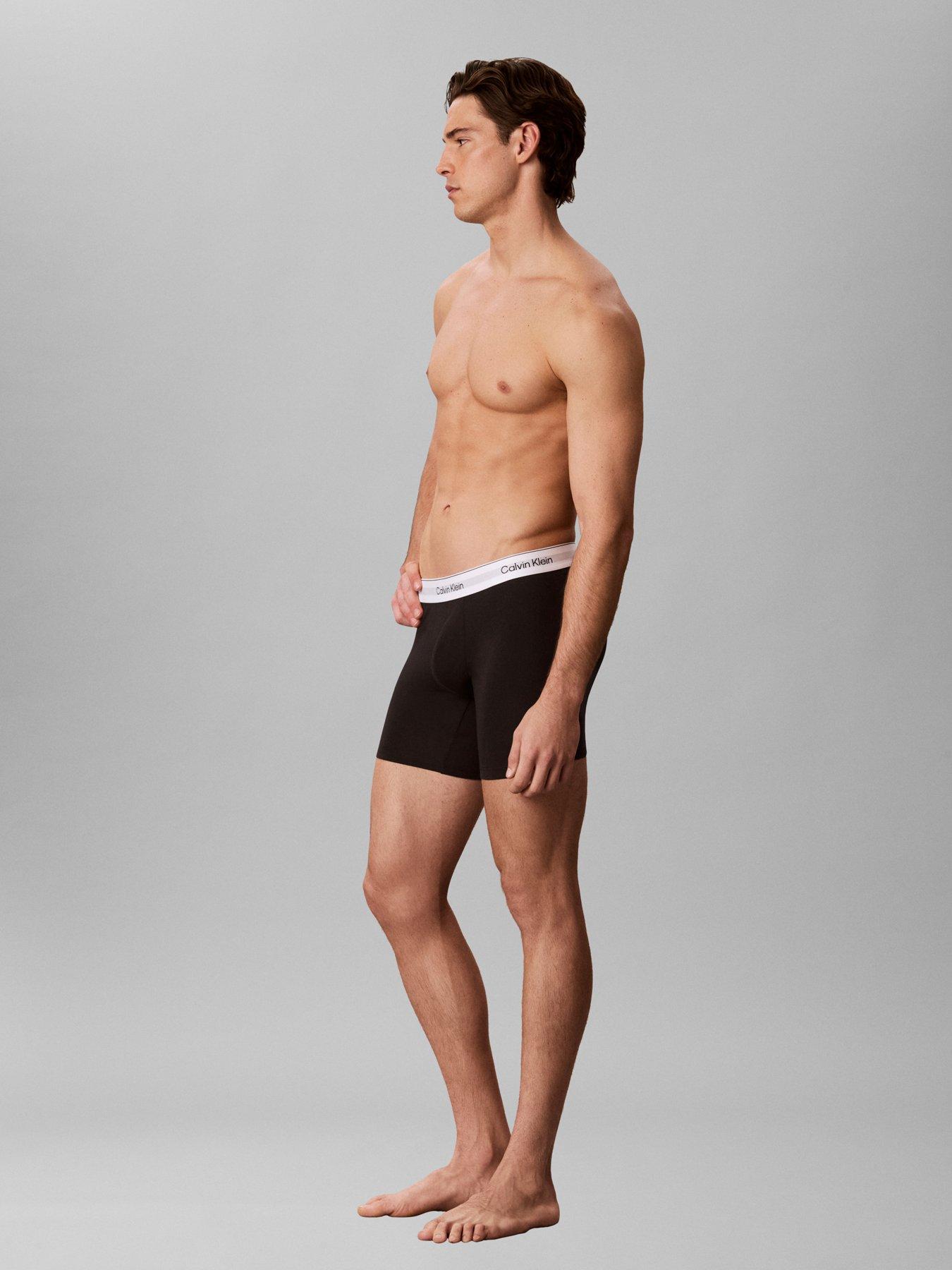 Image 5 of 5 of Calvin Klein Underwear Icon Cotton Stretch 3 Pack Boxer Brief - Assorted