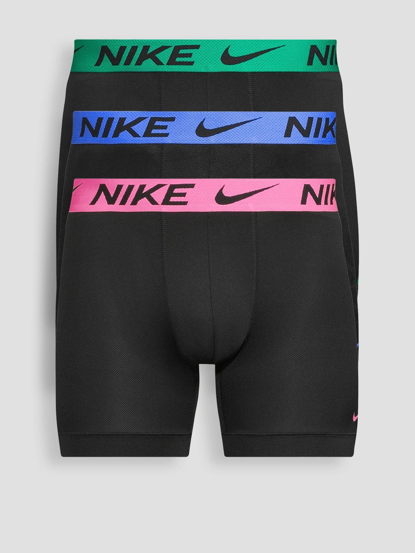 Image 1 of 3 of Nike Micro 3 Pack Boxer Brief - Black/Multi