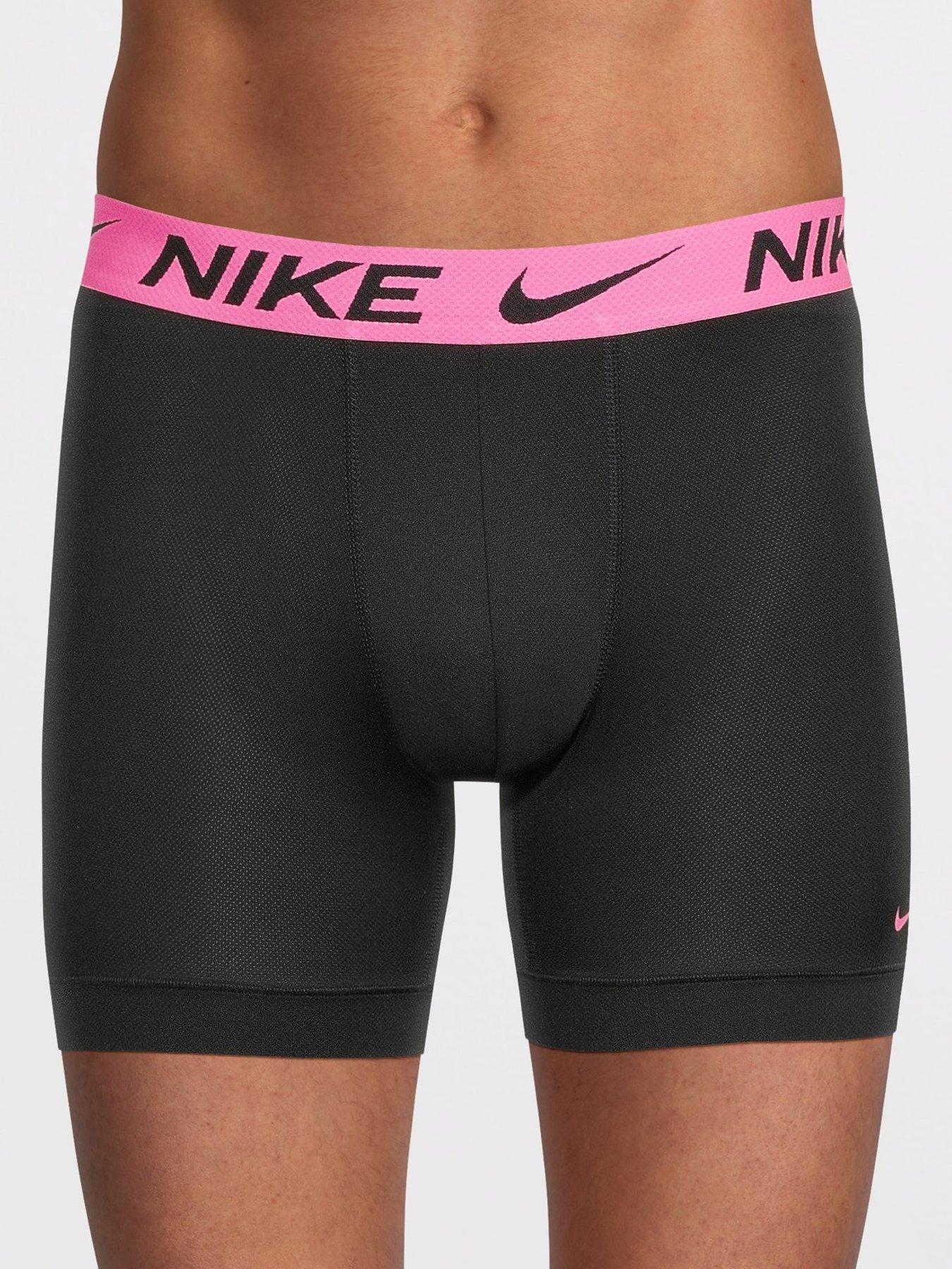 Image 2 of 3 of Nike Micro 3 Pack Boxer Brief - Black/Multi