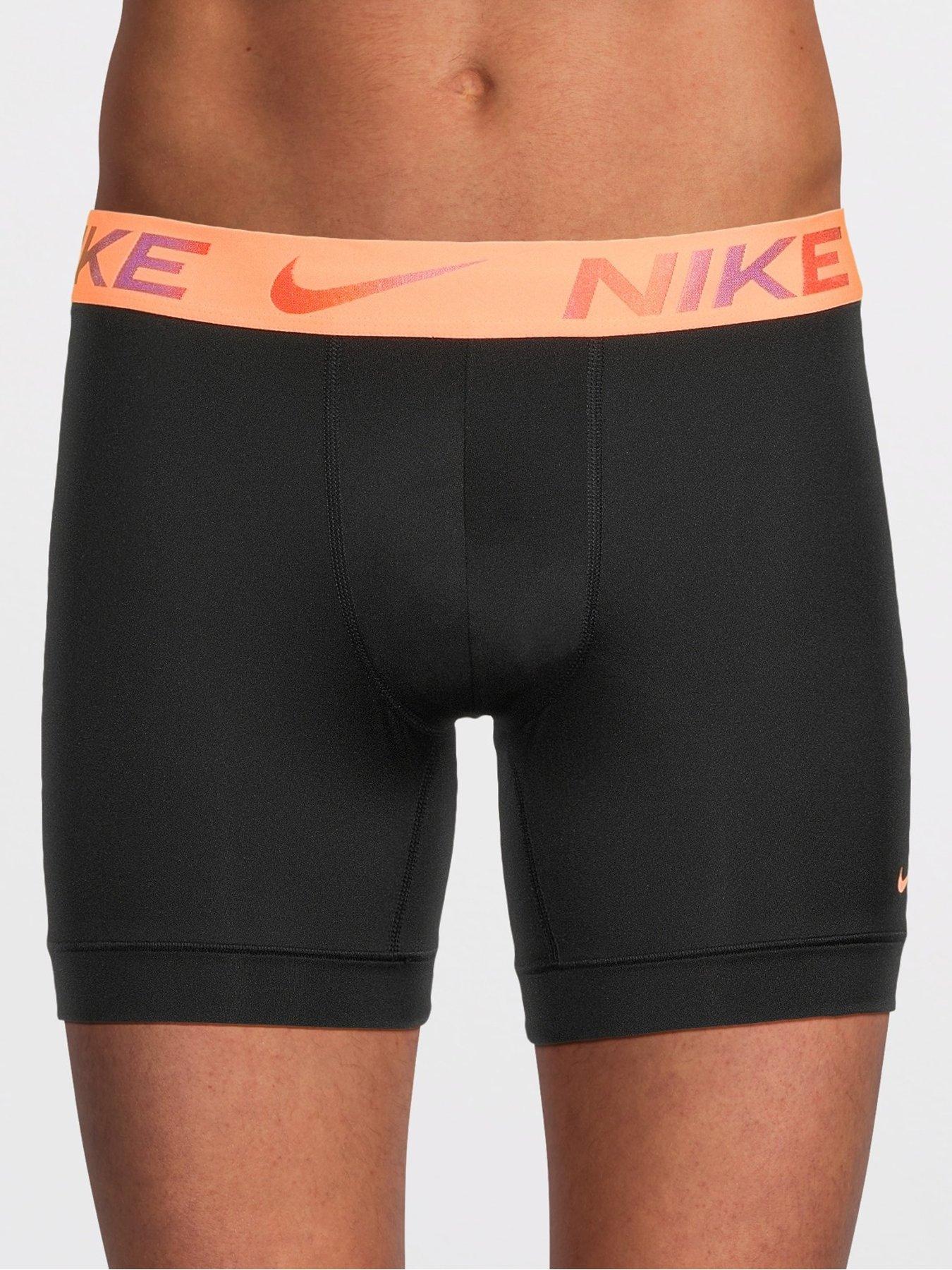 Image 2 of 4 of Nike Micro 3 Pack Boxer Brief - Black/Multi