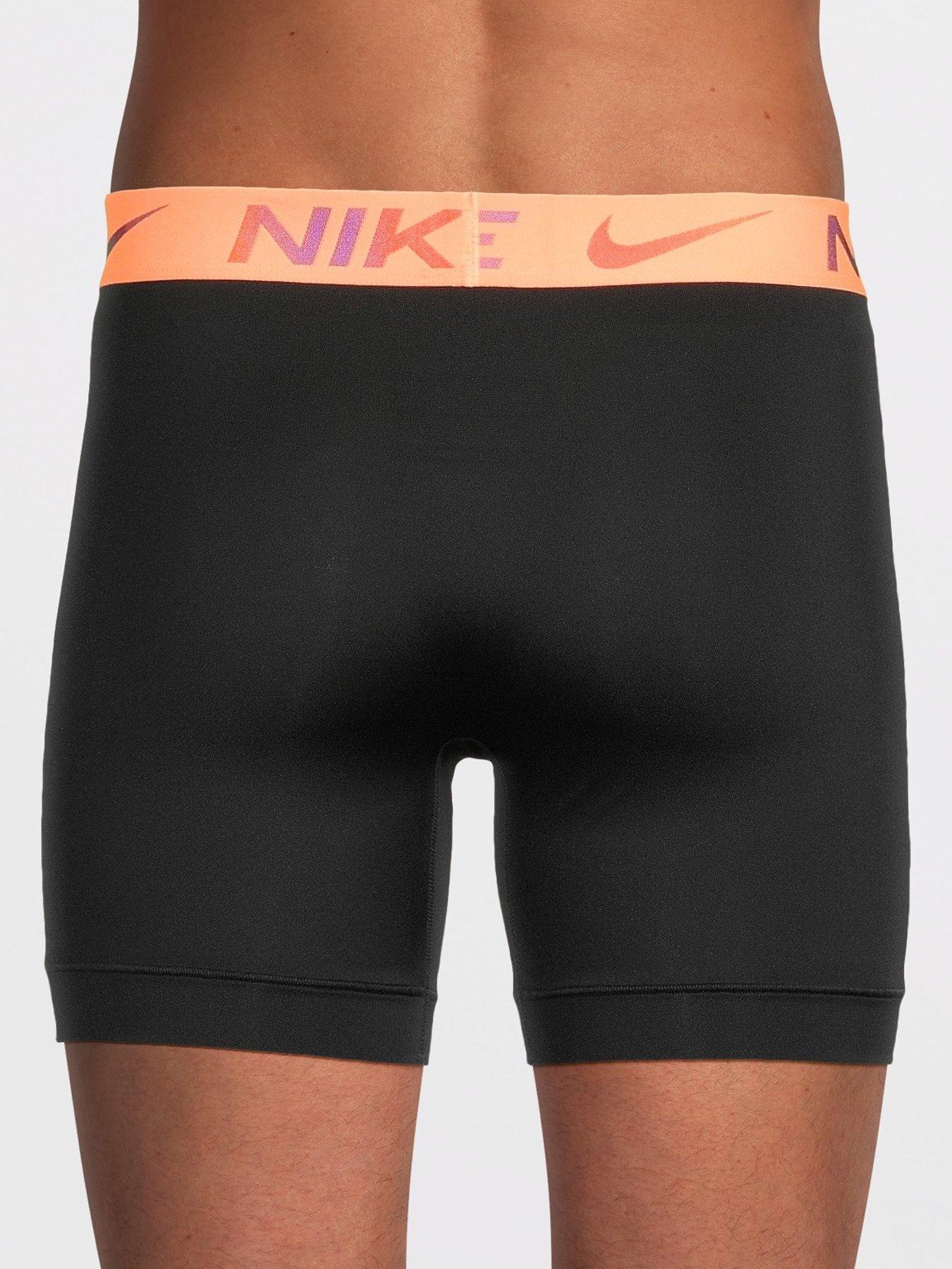 Image 3 of 4 of Nike Micro 3 Pack Boxer Brief - Black/Multi