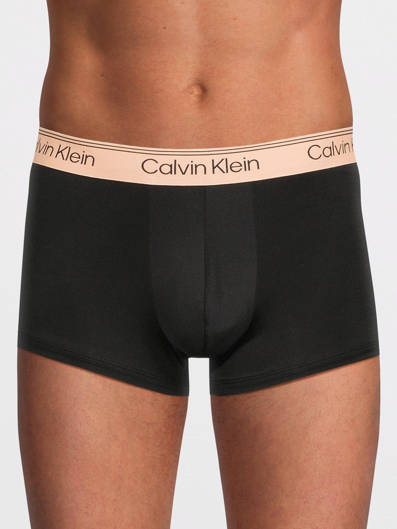 Image 2 of 3 of Calvin Klein Underwear 3 Pack Microfibre Low Rise Trunks - Black