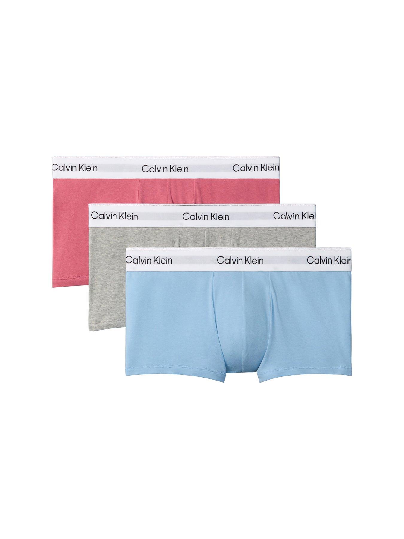 Calvin Klein Underwear Icon Cotton Stretch 3 Pack Low Rise Trunks - Assorted