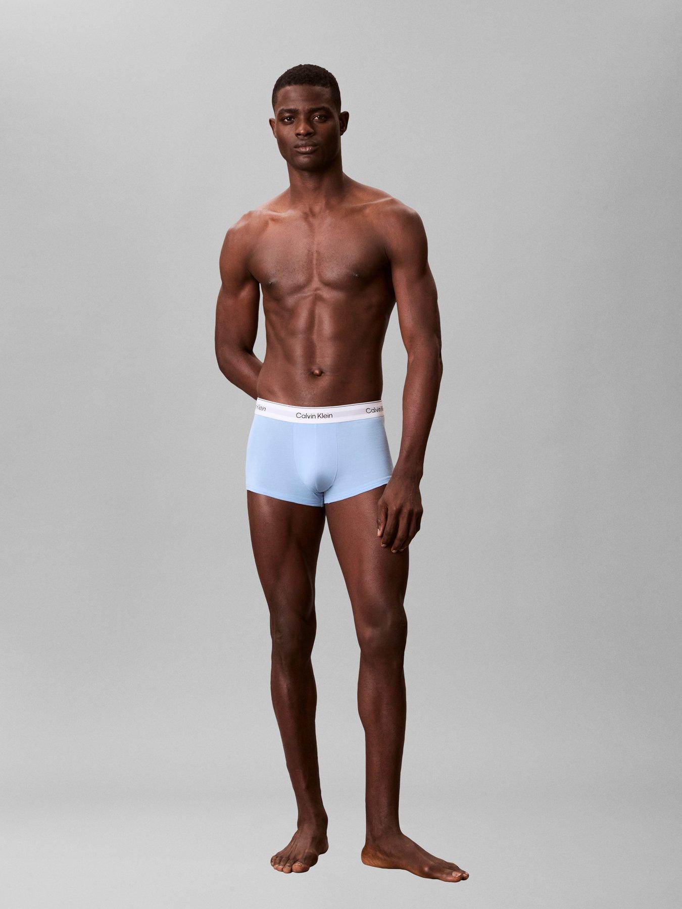 Image 4 of 5 of Calvin Klein Underwear Icon Cotton Stretch 3 Pack Low Rise Trunks - Assorted