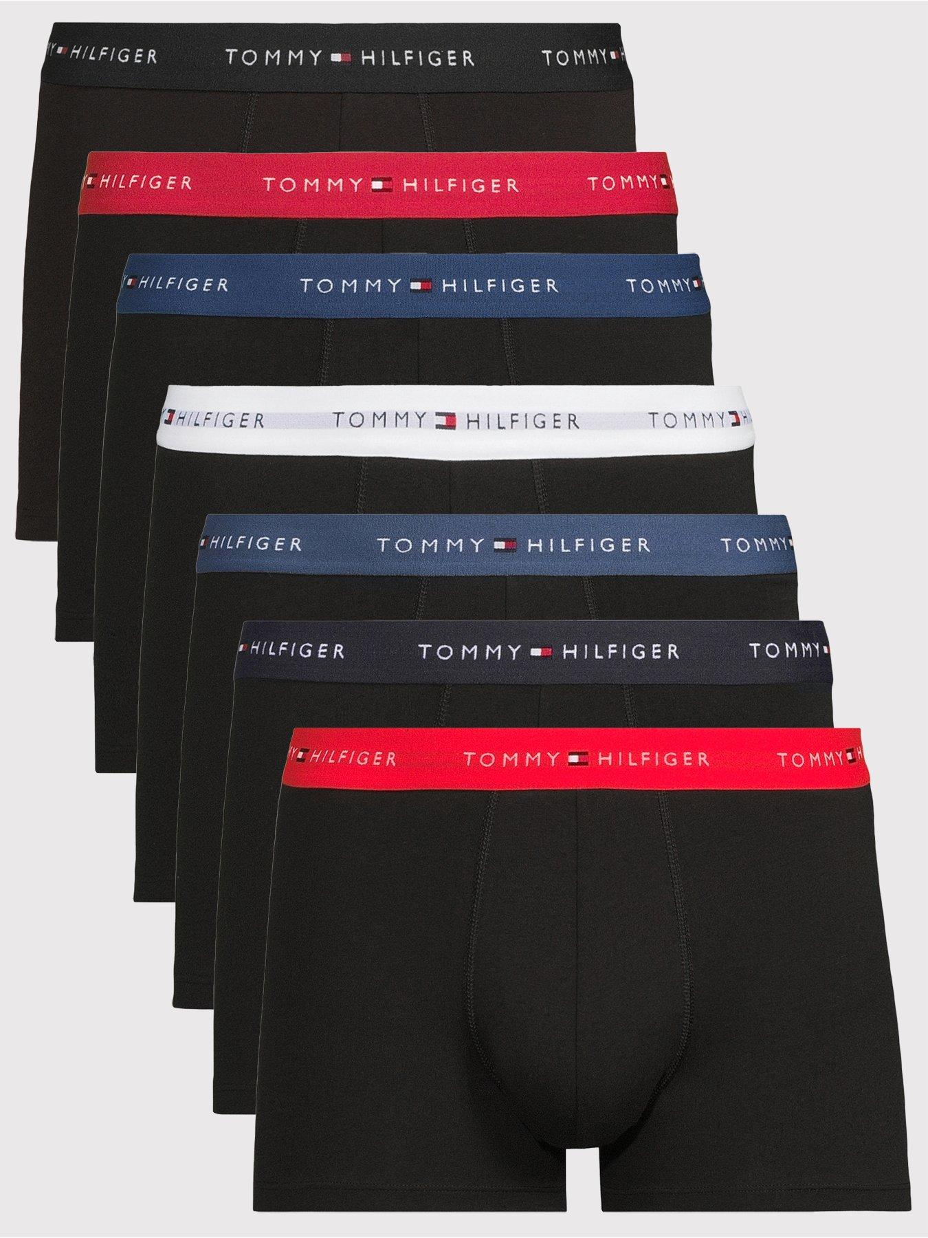 Tommy Hilfiger Tommy Hilfiger 7 Pack Signature Cotton Essentials Trunks - Black