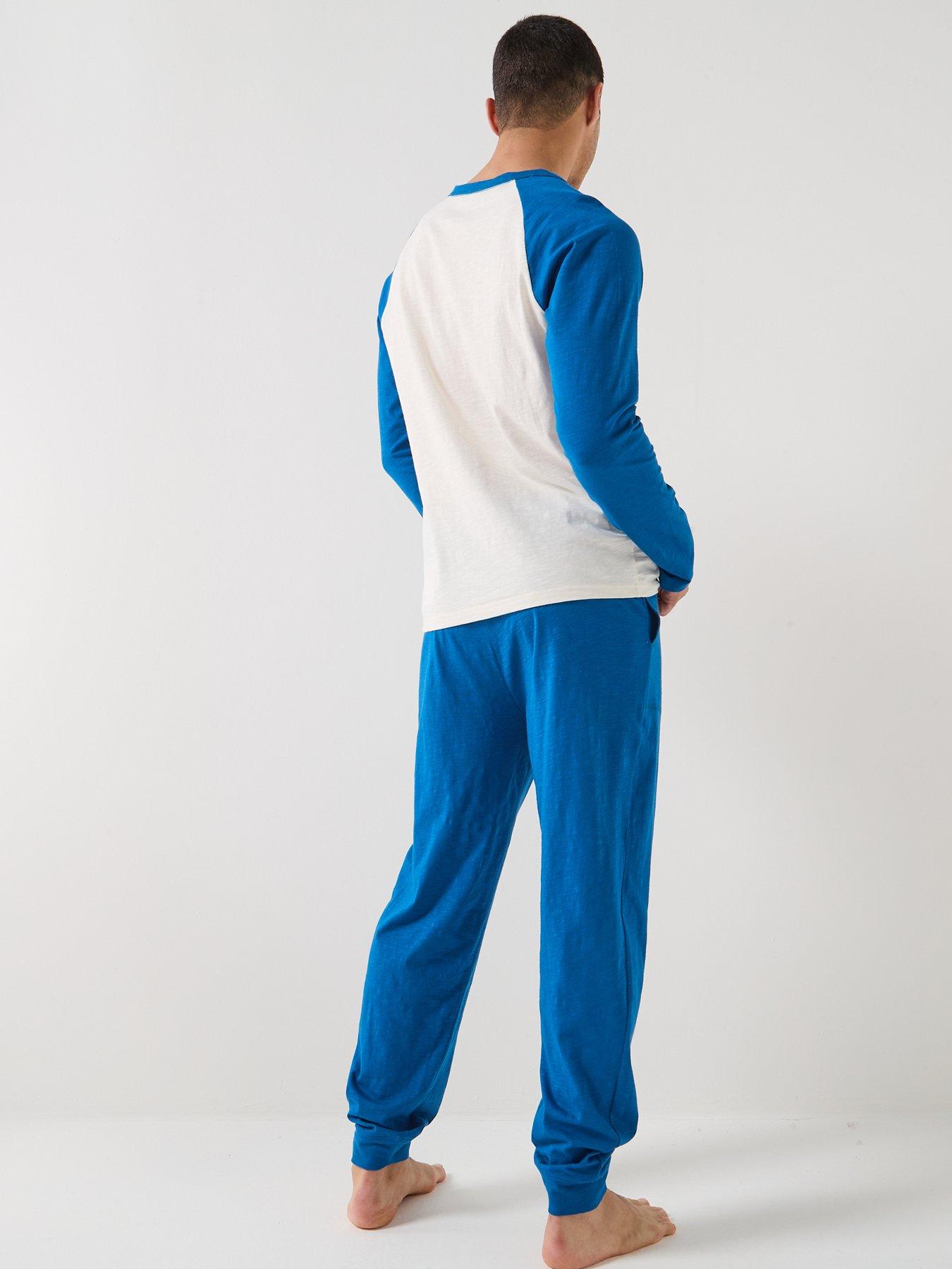 Image 2 of 6 of Tommy Hilfiger Raglan Pyjama Set - Blue