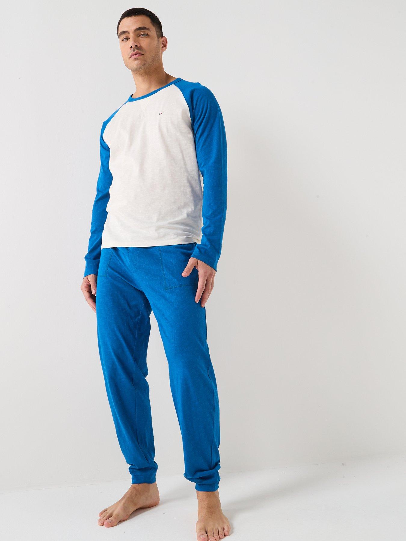 Image 3 of 6 of Tommy Hilfiger Raglan Pyjama Set - Blue