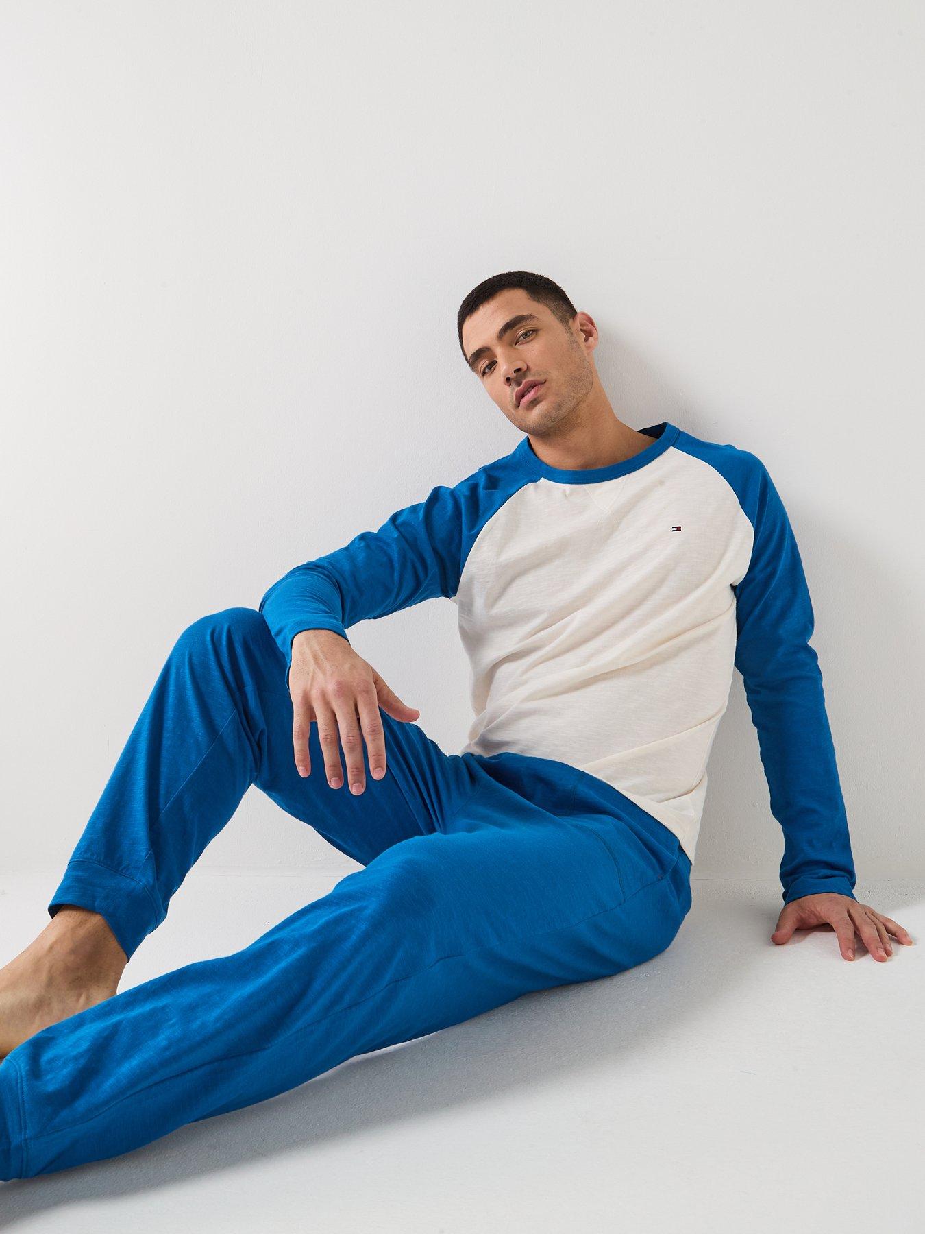 Image 4 of 6 of Tommy Hilfiger Raglan Pyjama Set - Blue