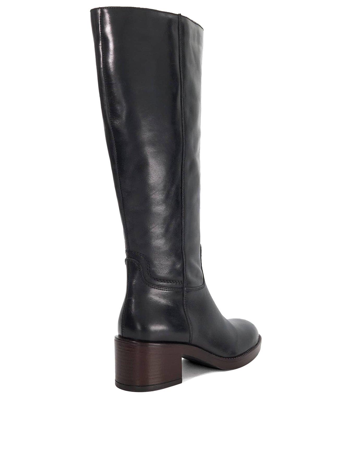 dune-london-tammies-block-heel-boots-blackoutfit