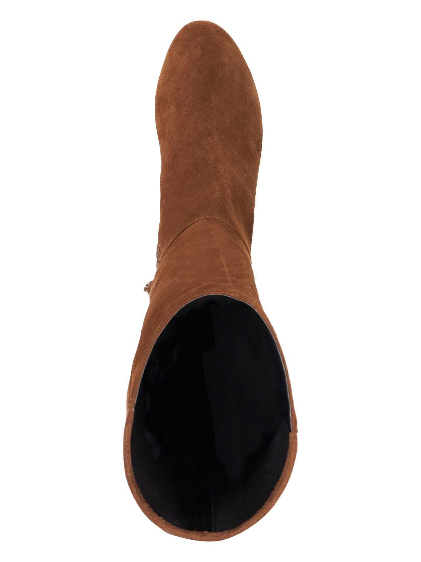 Image 5 of 6 of Dune London Wide Fit Tayla Smart Stretch Knee High Boot - Brown