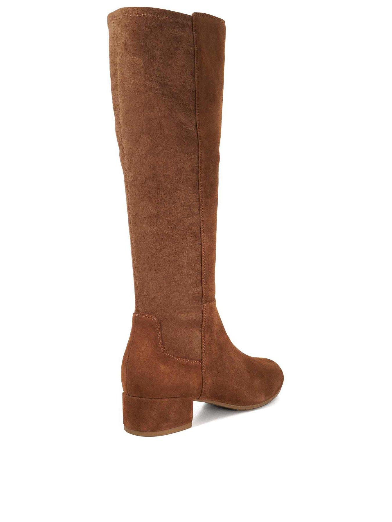 dune-london-tayla-smart-stretch-knee-high-boots-brownoutfit