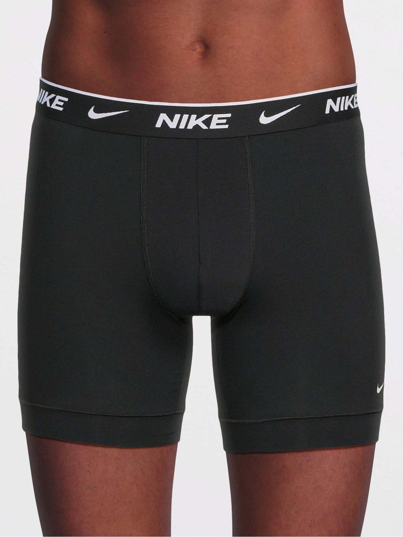 Image 2 of 4 of Nike Cotton Stretch 3 Pack Boxer Brief - Black