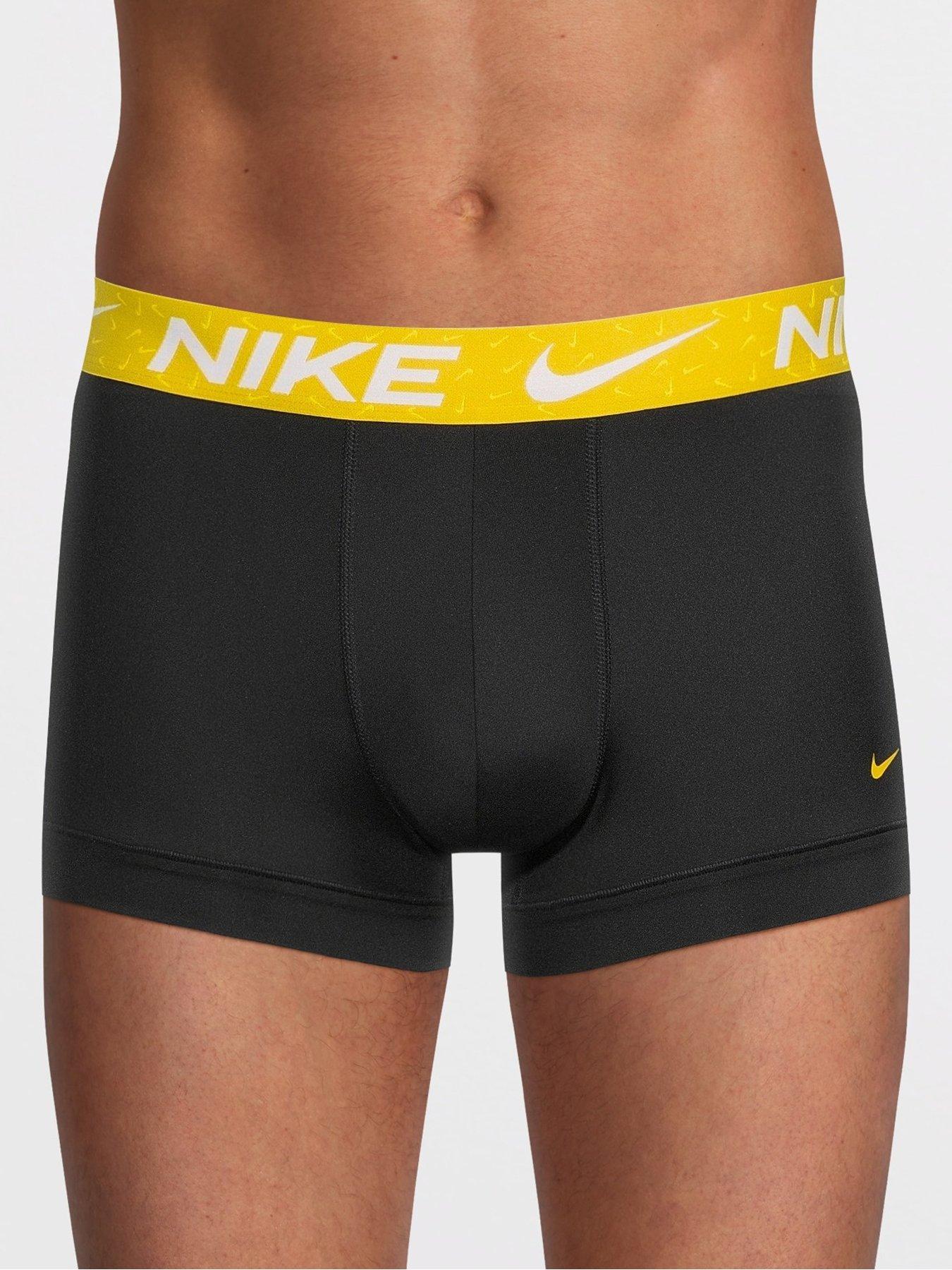 Image 2 of 4 of Nike Micro 3 Pack Trunks - Black/Multi