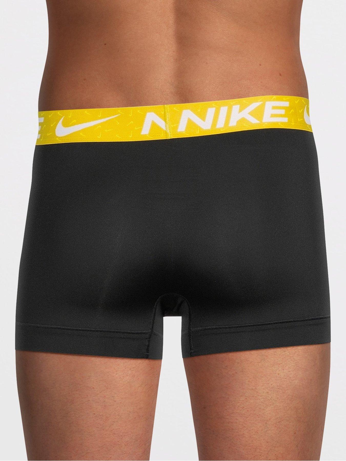 Image 3 of 4 of Nike Micro 3 Pack Trunks - Black/Multi