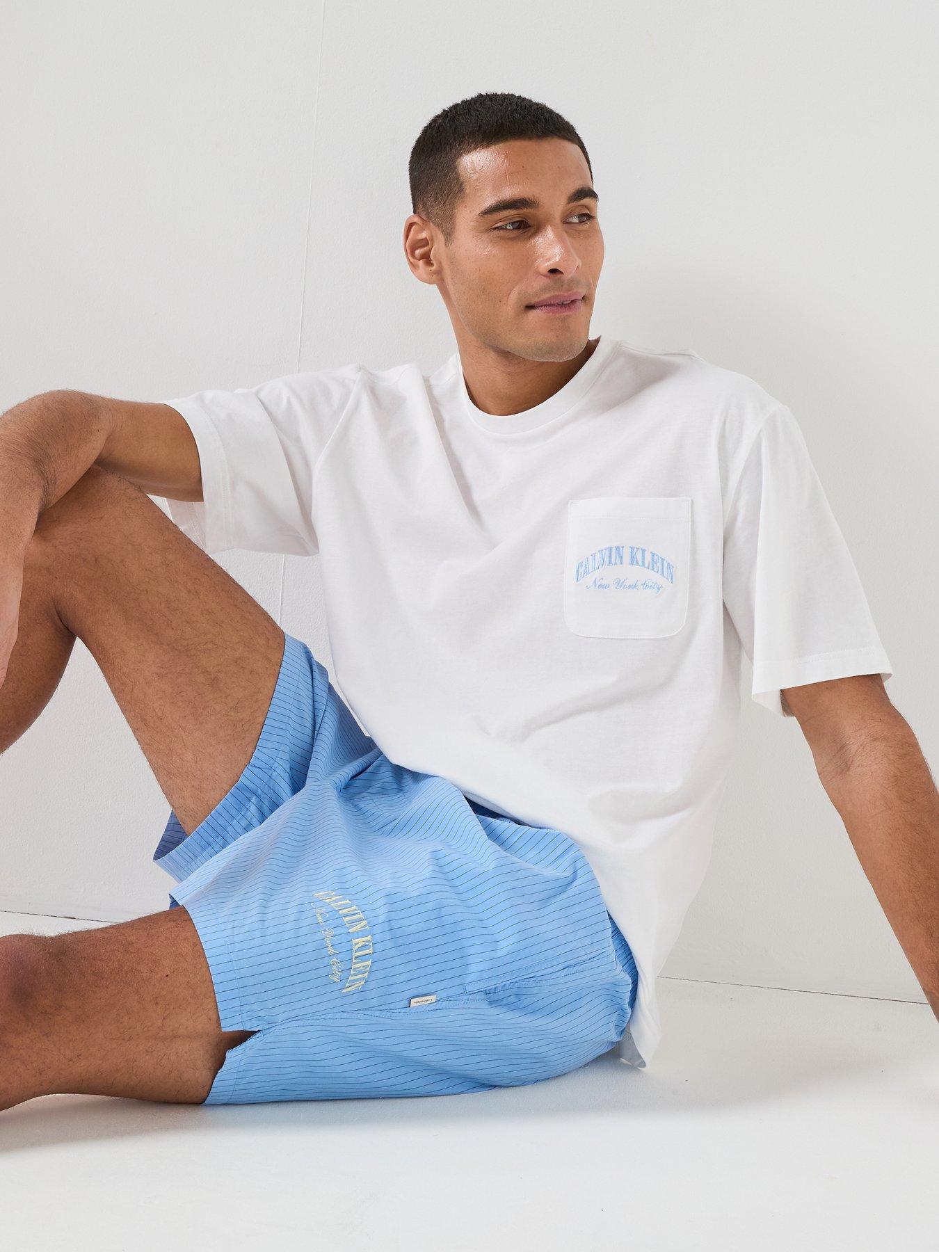 Image 4 of 6 of Calvin Klein Loungewear Heritage Crest Pyjama Set - White