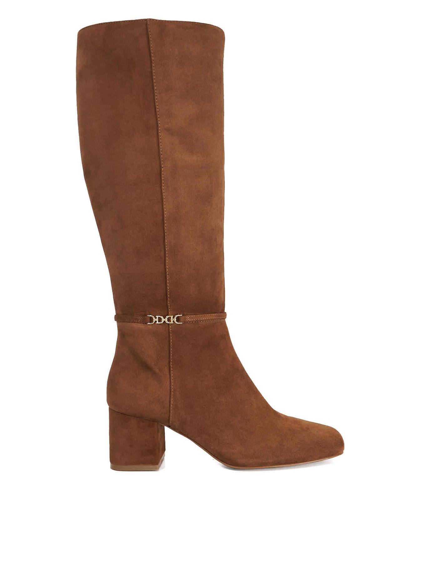 dune-london-sanna-square-toe-smart-knee-high-boots-brownstillFront