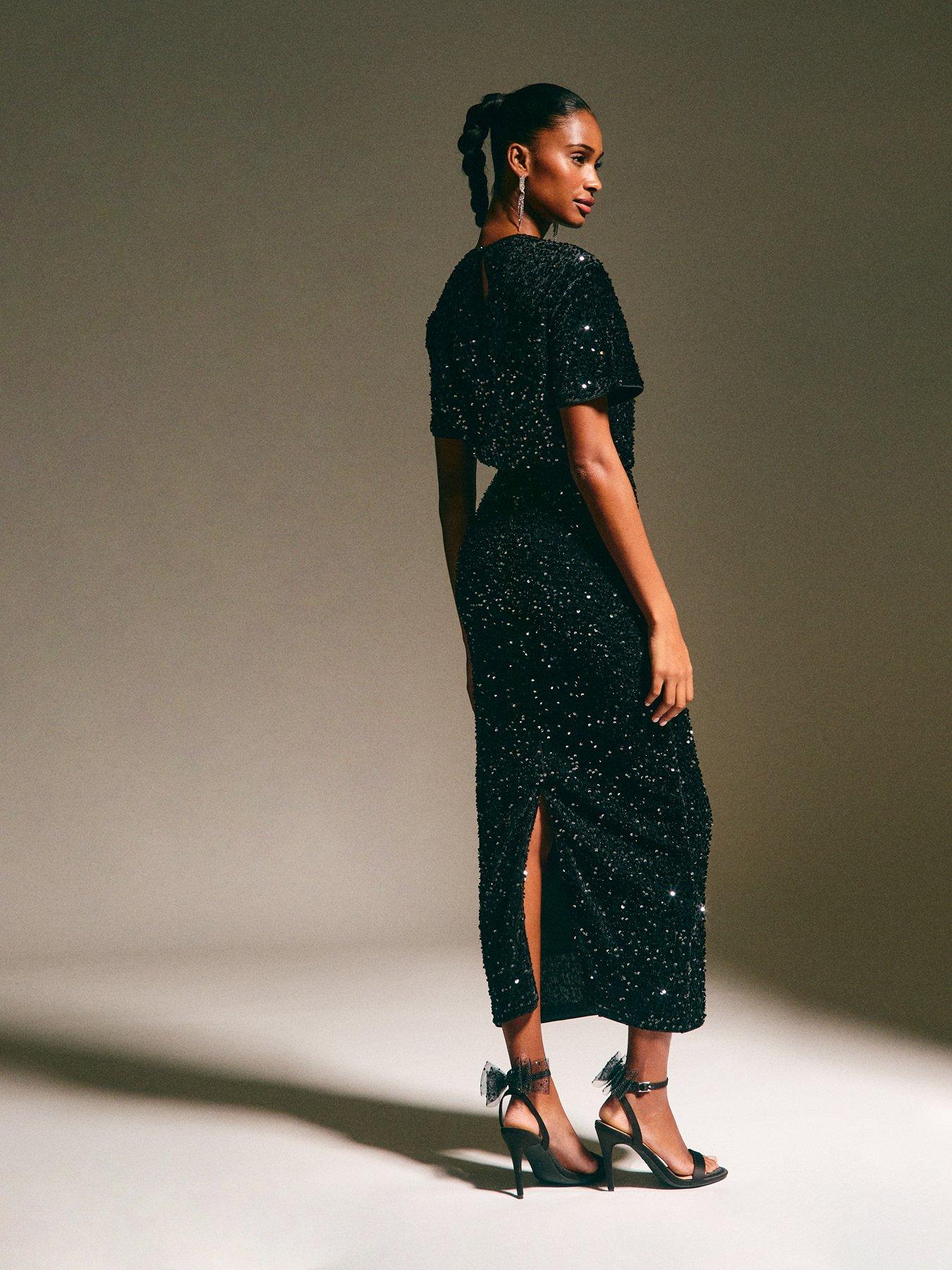 new-look-black-velvet-sequin-embellished-midi-skirtstillFront